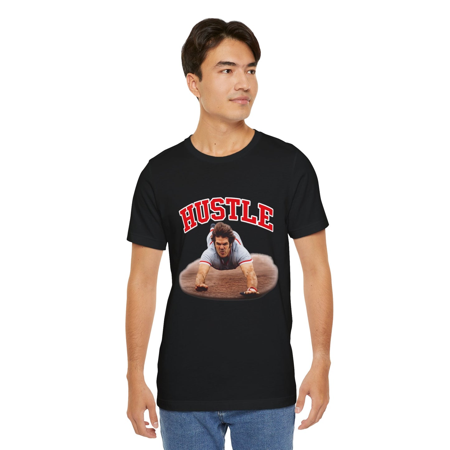 Hustle T-Shirt — Vintage Action Photo Graphic Tee for Motivated Fans