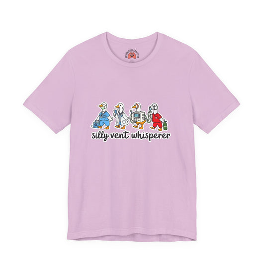 Silly Vent Whisperer Tee — Funny Crew respiratory care club