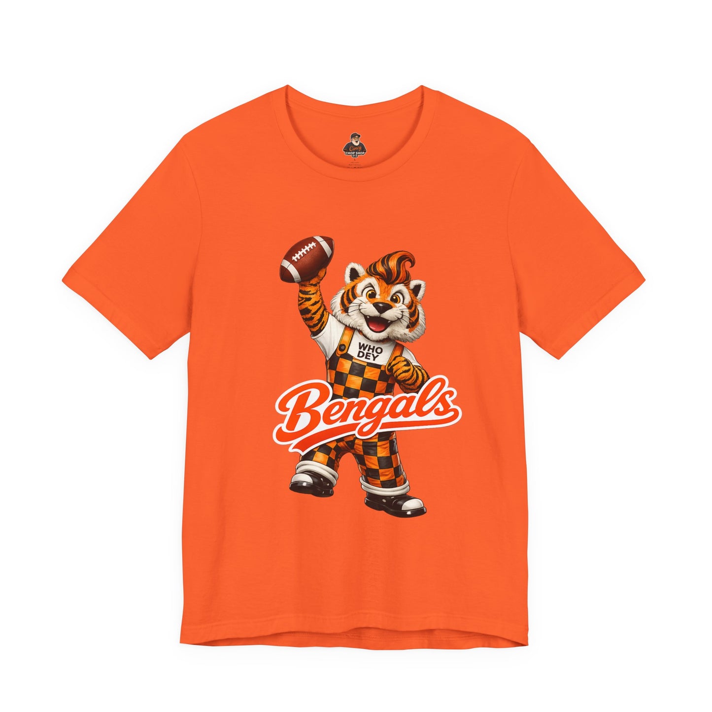 Bengals Mascot Football T-Shirt — Vintage Tiger Fan Tee