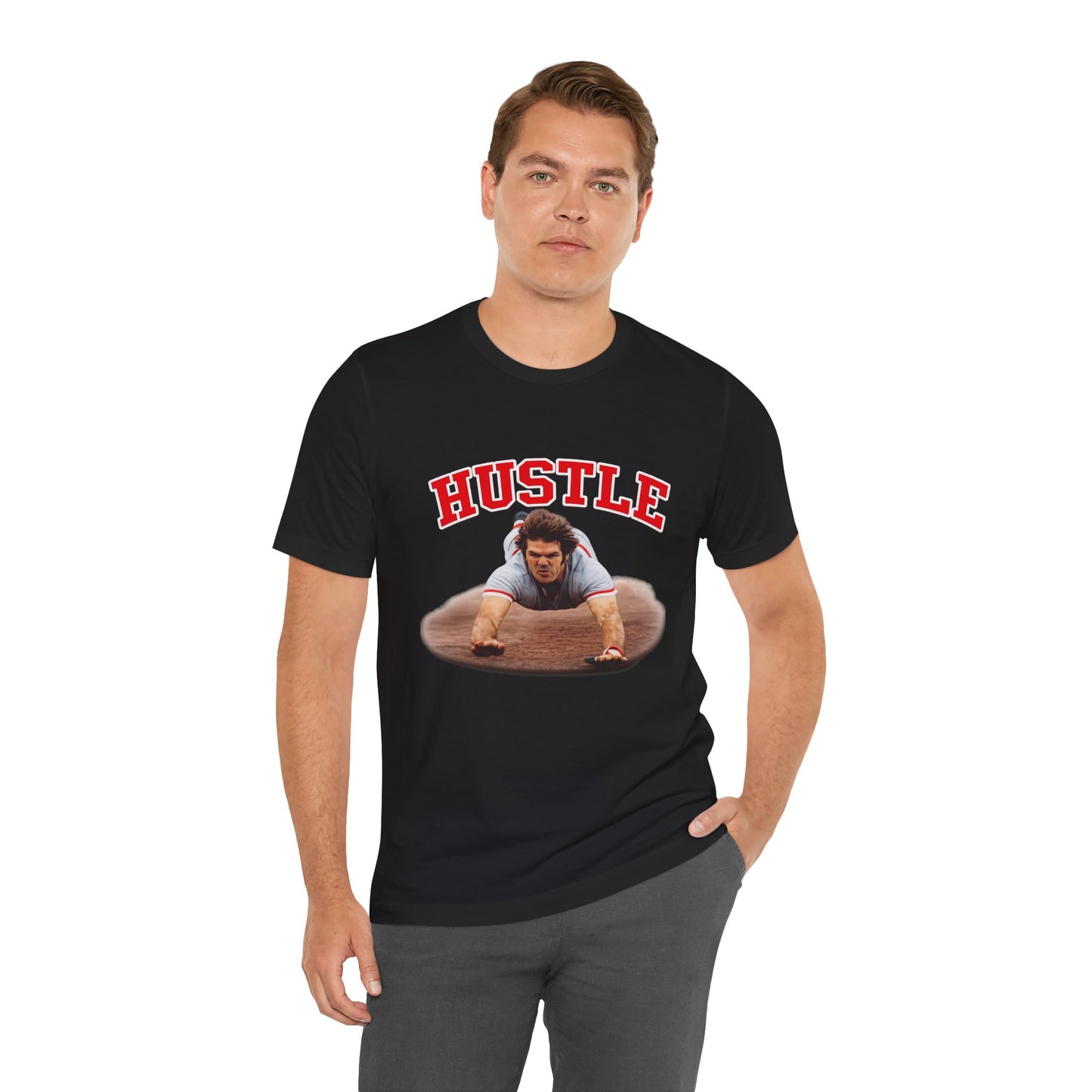 Hustle T-Shirt — Vintage Action Photo Graphic Tee for Motivated Fans