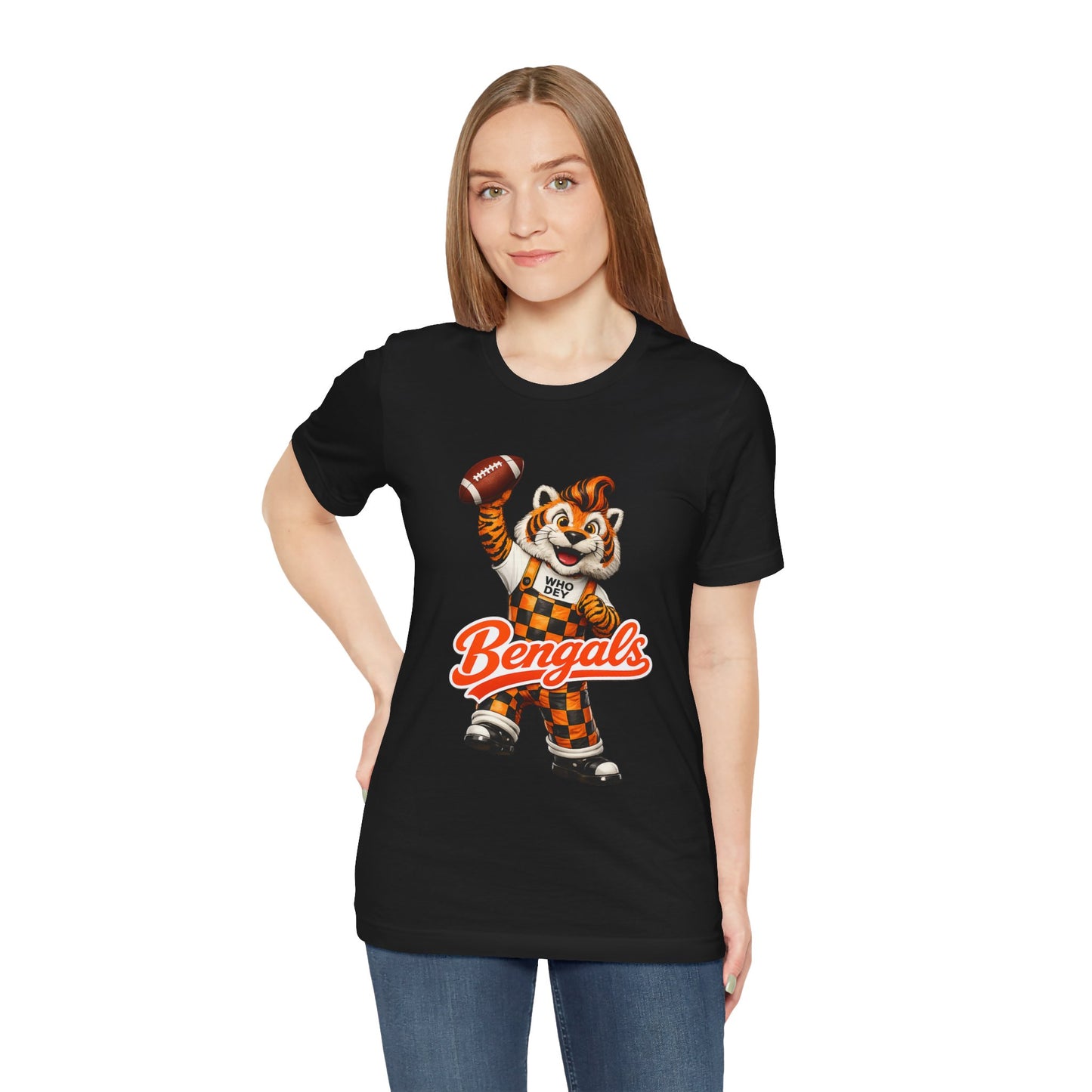 Bengals Mascot Football T-Shirt — Vintage Tiger Fan Tee