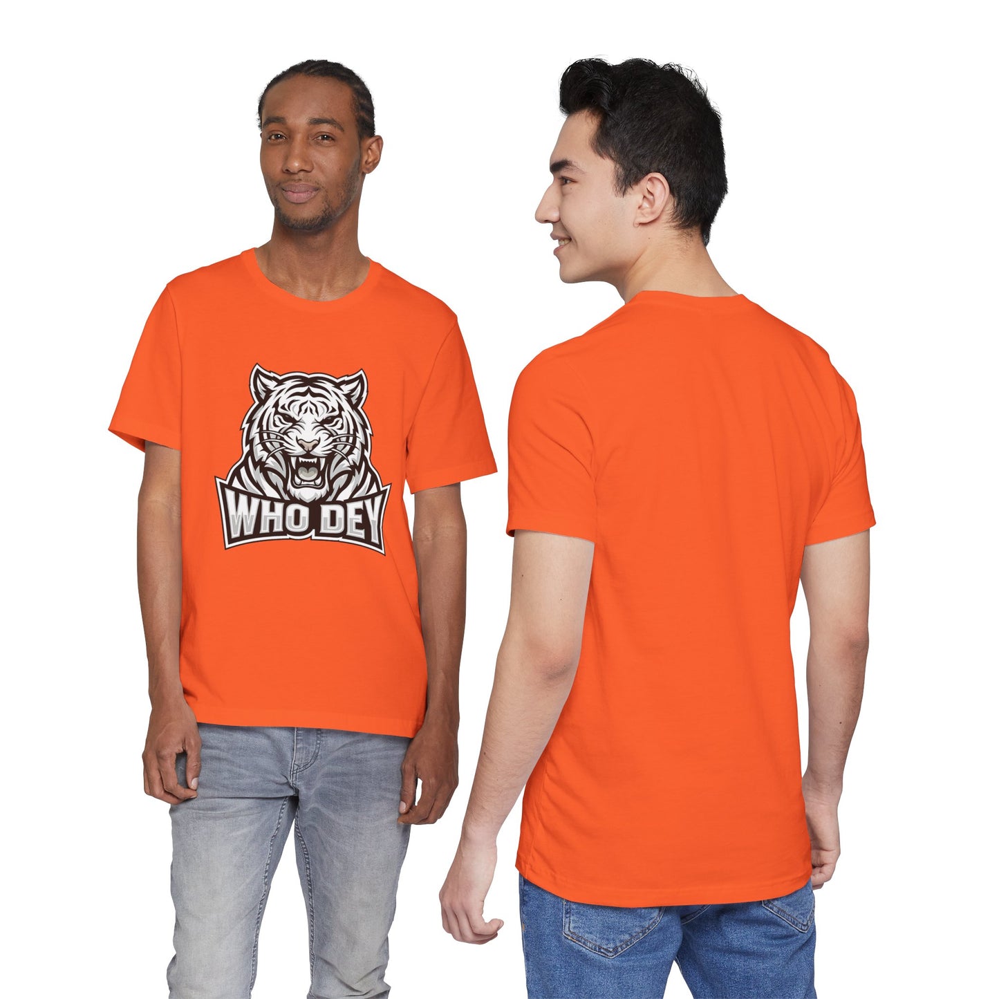 Tiger 'Who Dey' Graphic Tee — Bold Mascot Shirt for Fans