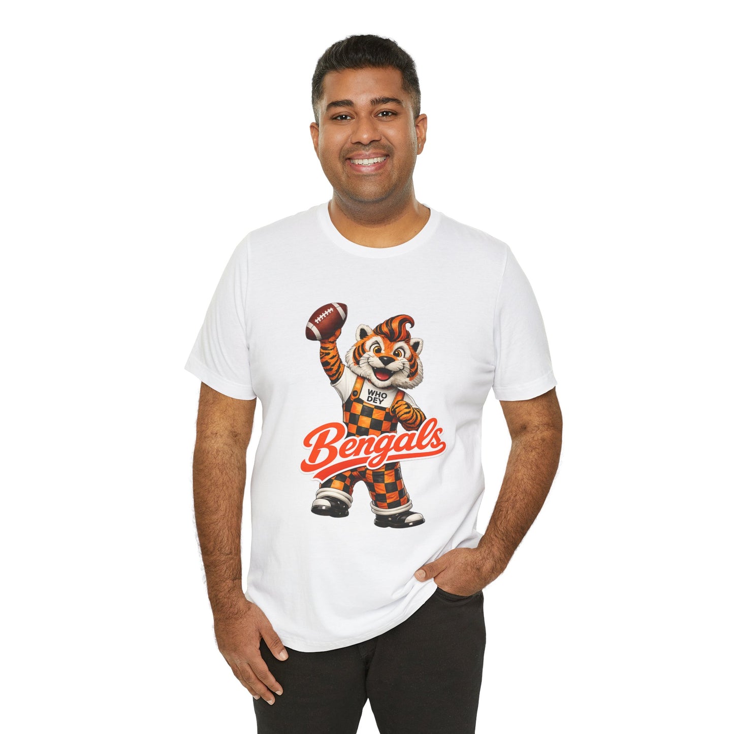 Bengals Mascot Football T-Shirt — Vintage Tiger Fan Tee