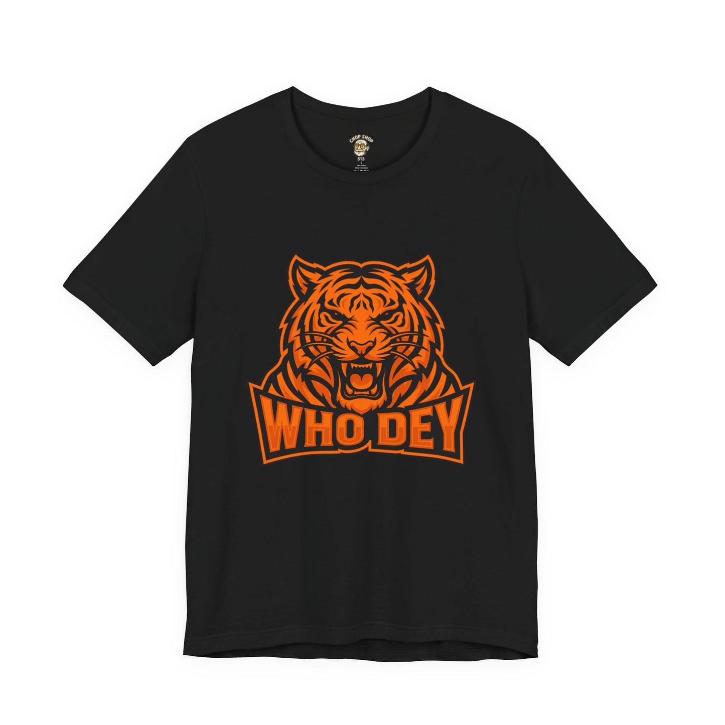 Orange/Black/White Who Dey Tiger Graphic Tee