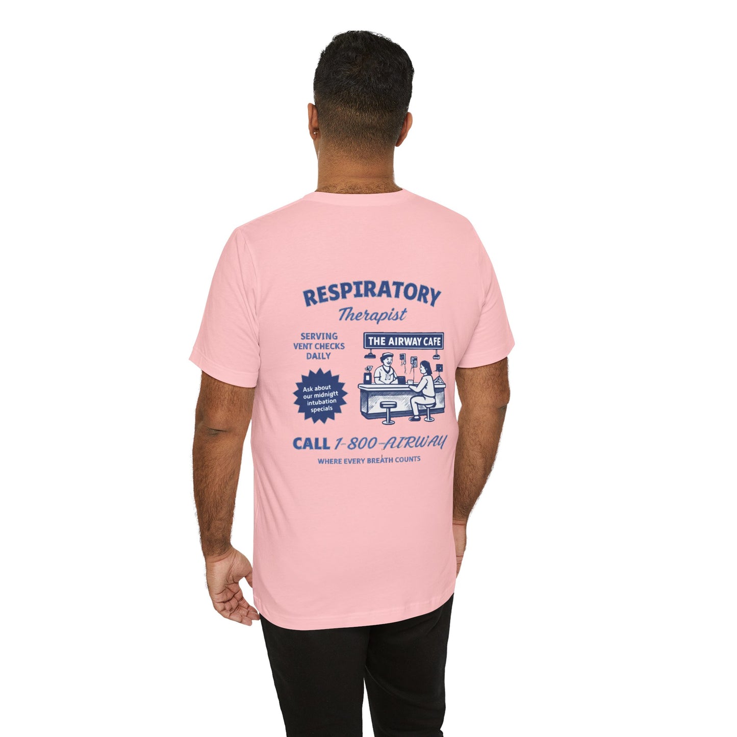 Respiratory Therapist Tee — Retro 'Airway Cafe' Medical Shirt