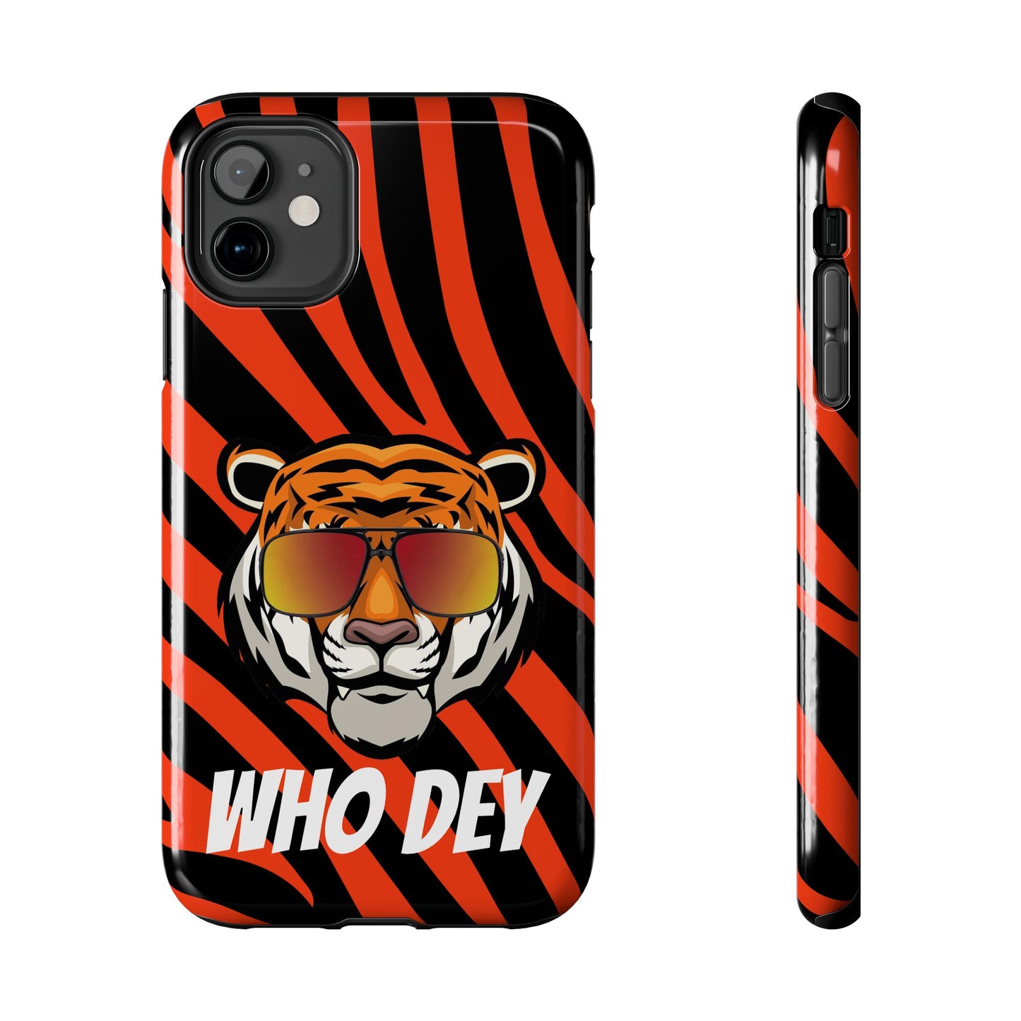 Who Dey Tiger Tough Phone Case