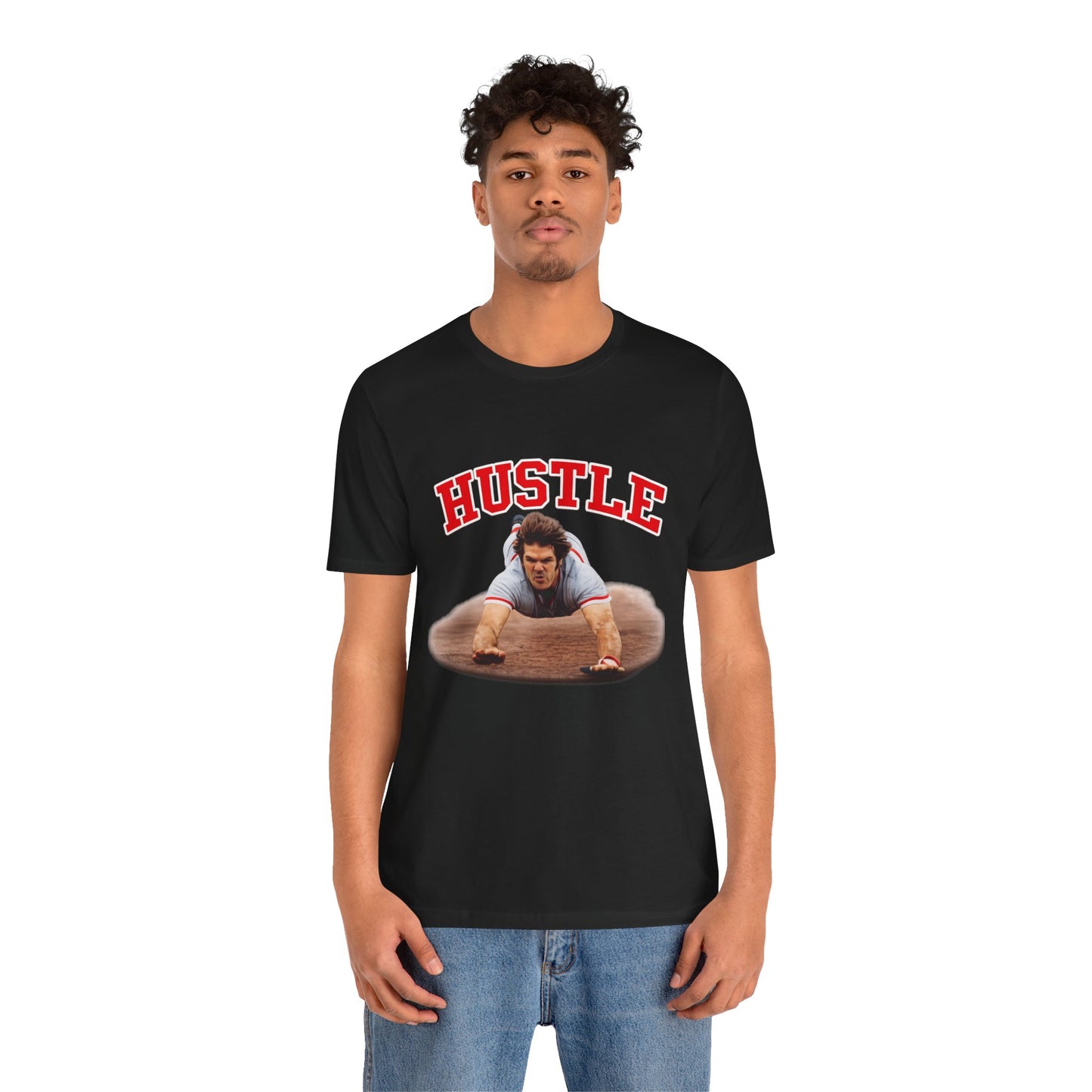 Hustle T-Shirt — Vintage Action Photo Graphic Tee for Motivated Fans