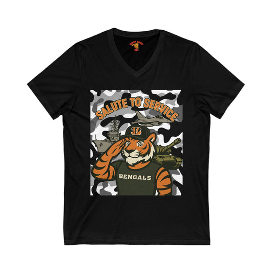 Salute to Service V-Neck Tee for Bengals Fans