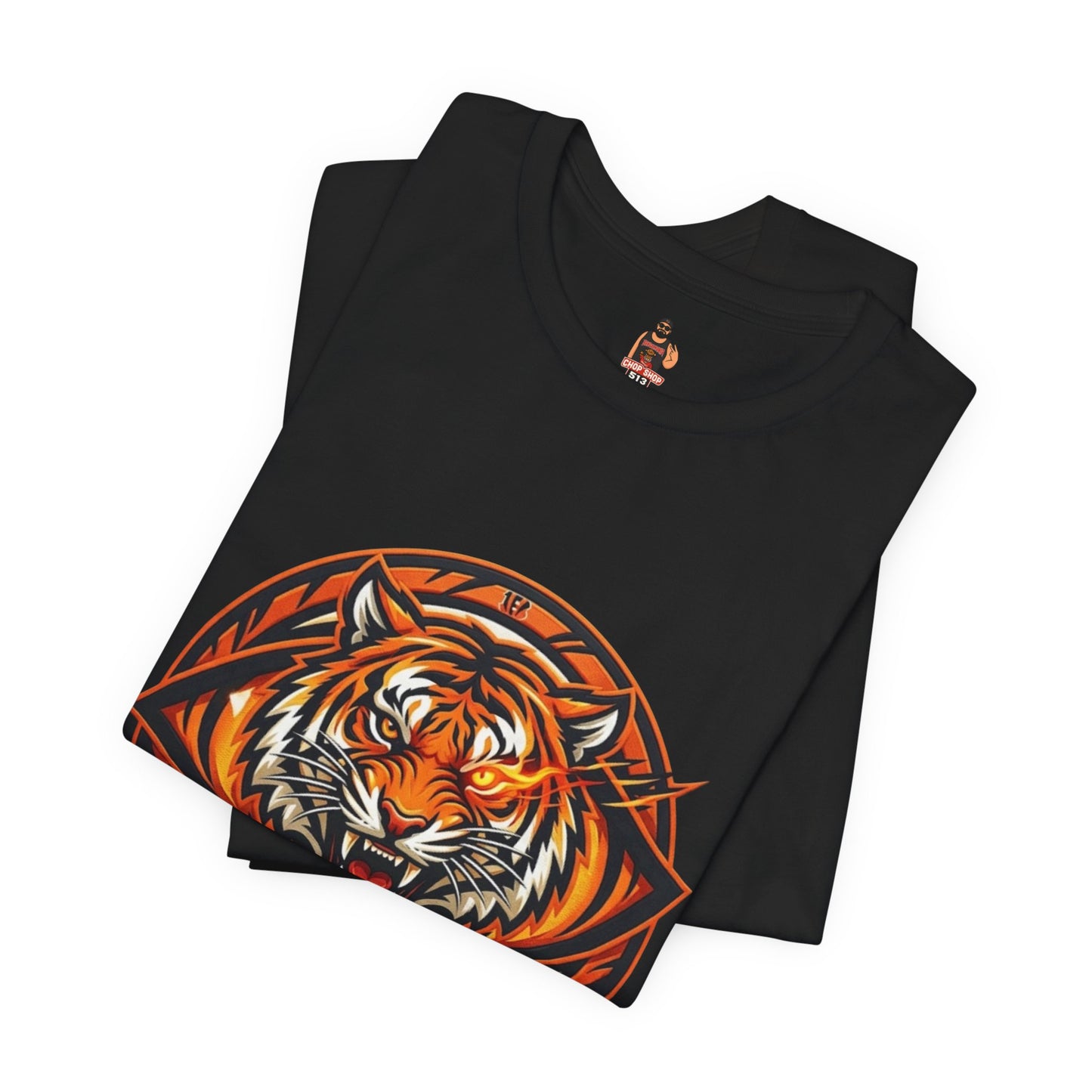Bengals 'Eye of the Tiger' Graphic Tee – Bold Orange Fan Shirt