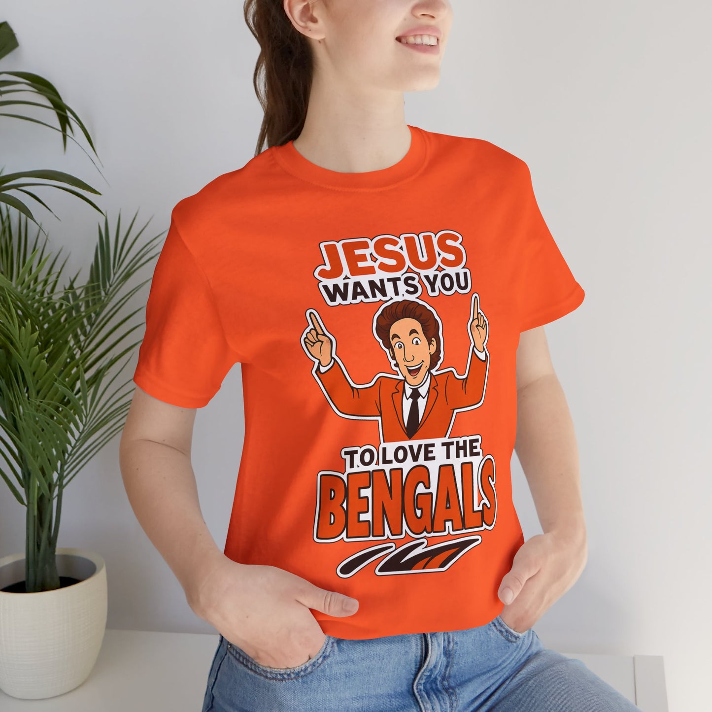 Jesus Wants You to Love the Bengals Tee, Funny T-Shirt for Sports Fans, Unisex Graphic Tee, Perfect Gift for Game Day, Family [...]