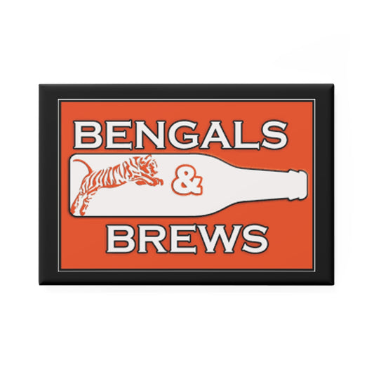 Bengals & Brews Button Magnet