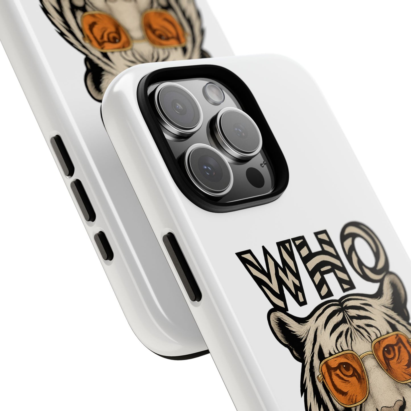 White Bengal Phone Case with Cool Tiger Design | Who Dey | Perfect Gift for Bengals fans