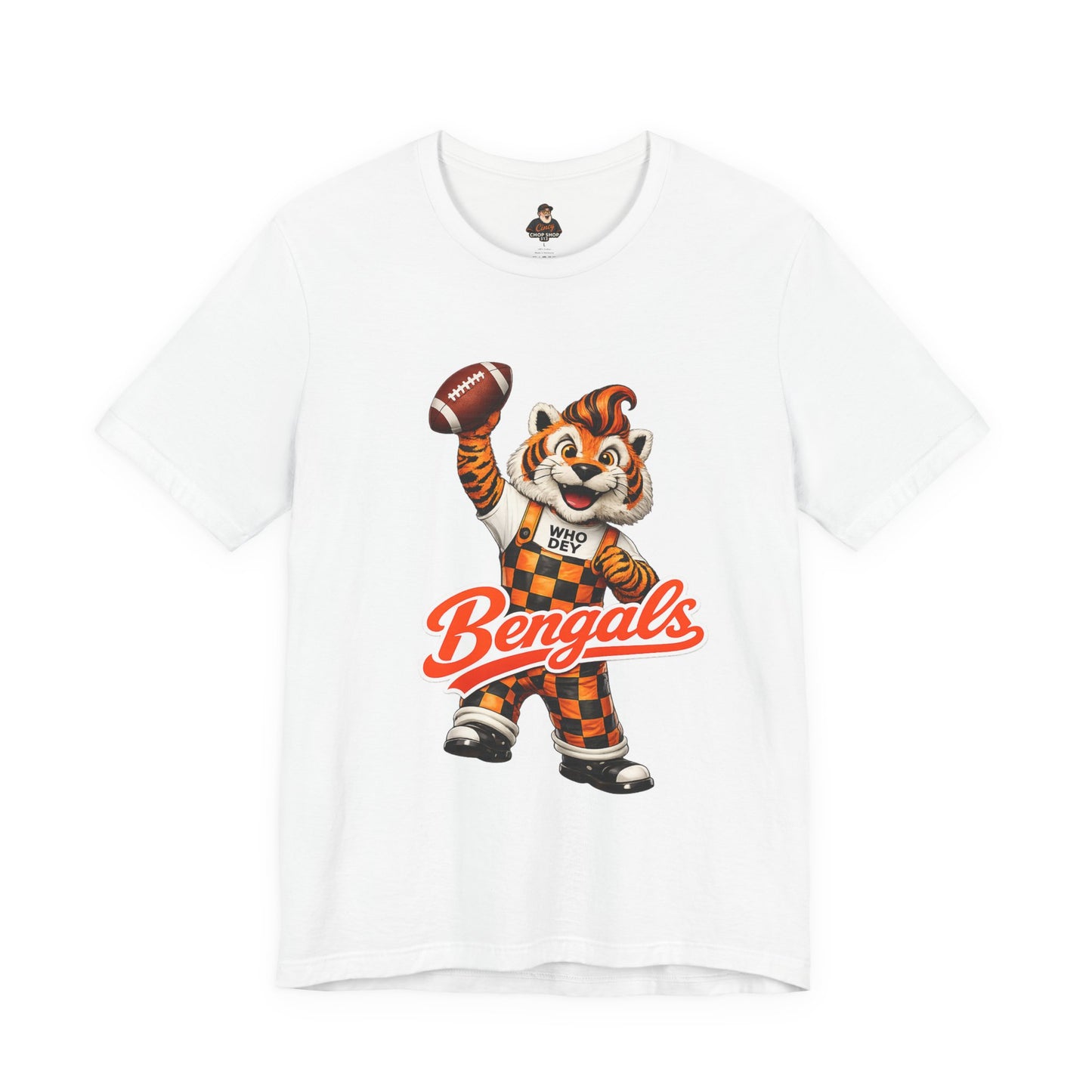 Bengals Mascot Football T-Shirt — Vintage Tiger Fan Tee