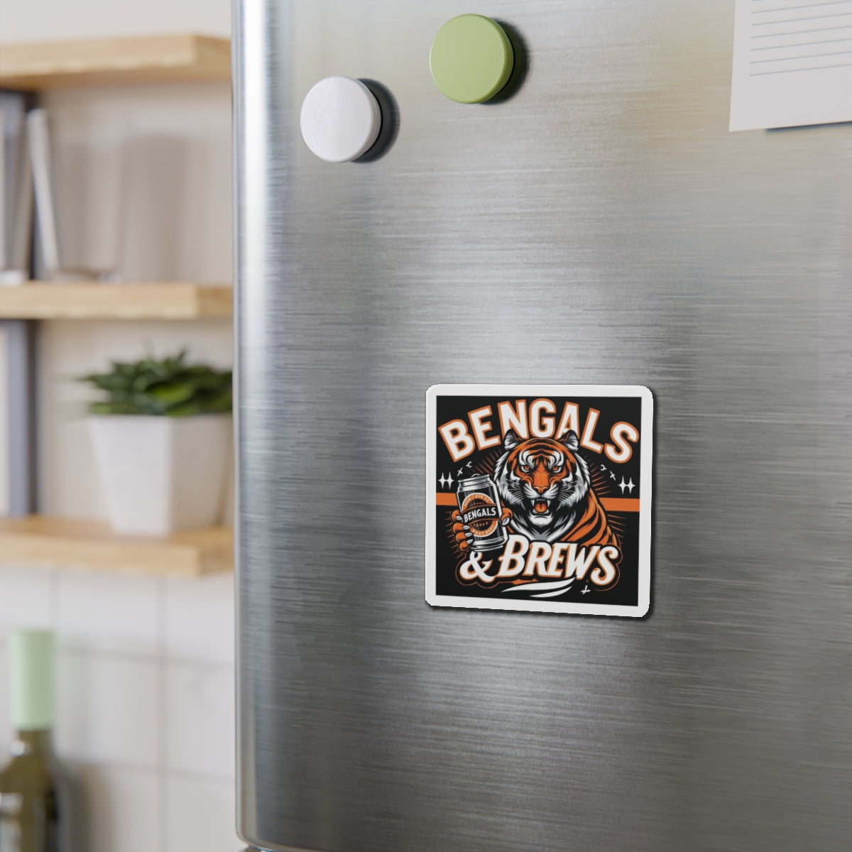 Bengals & Brews Die-Cut Magnets