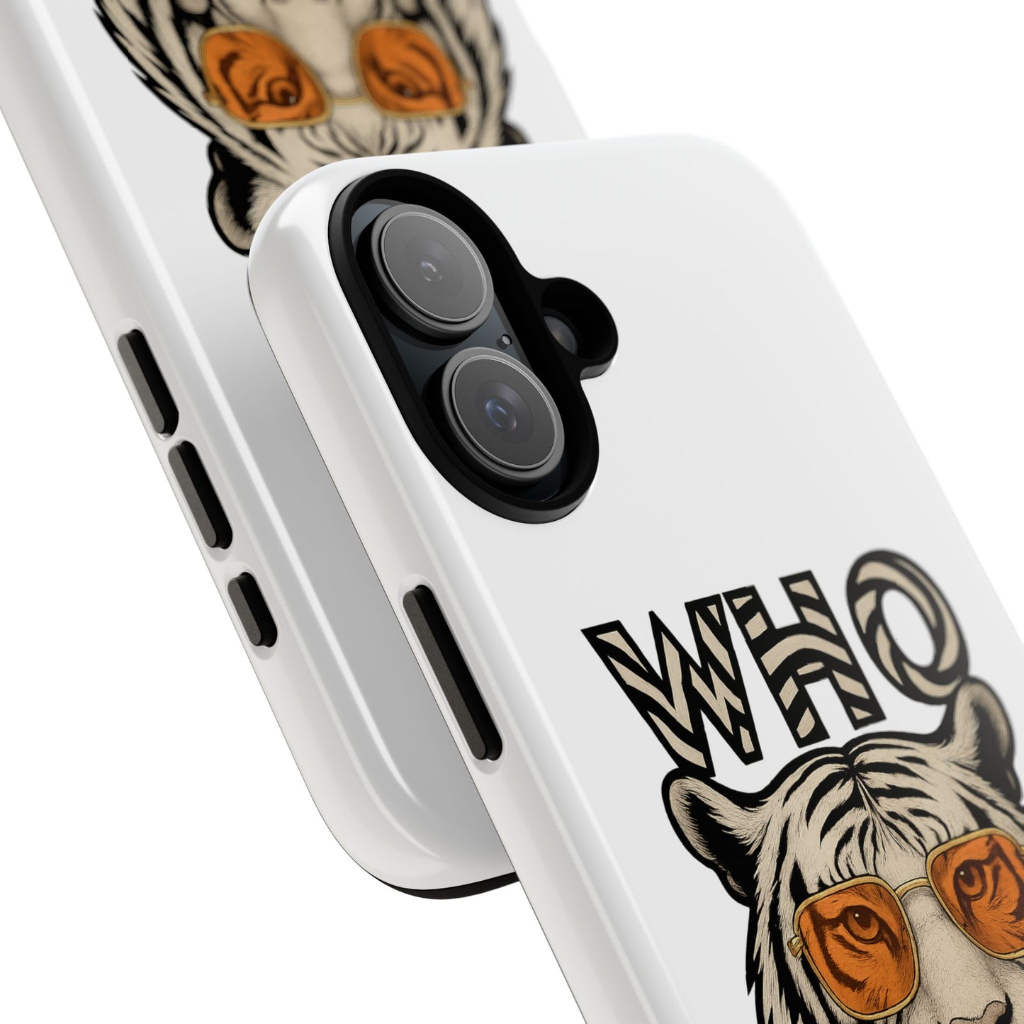 White Bengal Phone Case with Cool Tiger Design | Who Dey | Perfect Gift for Bengals fans