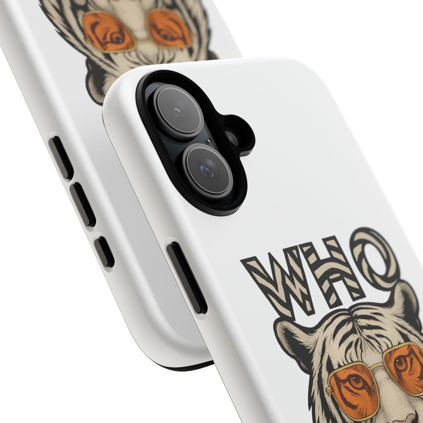 White Bengal Phone Case with Cool Tiger Design | Who Dey | Perfect Gift for Bengals fans