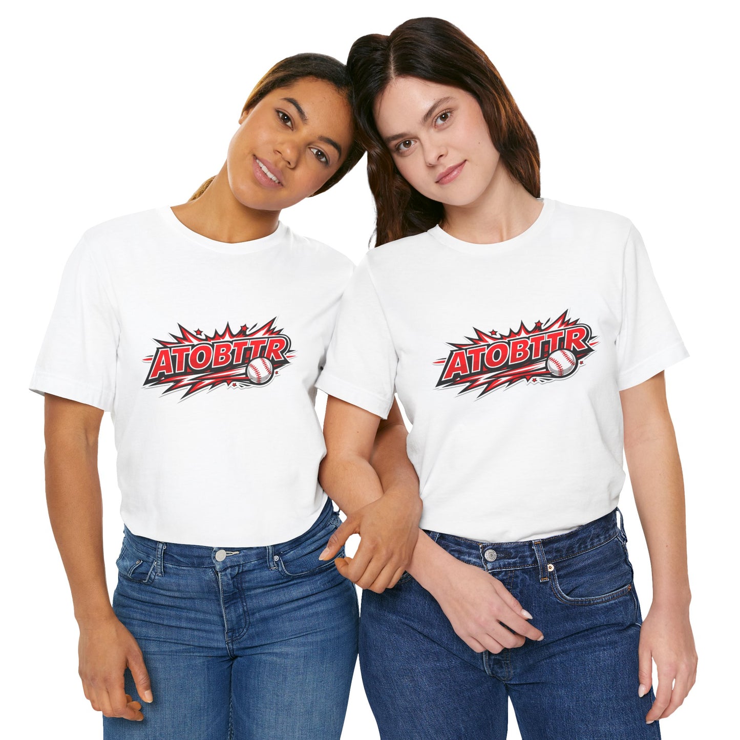 ATOBTTR Baseball Graphic Tee – Retro Explosive Sports Shirt