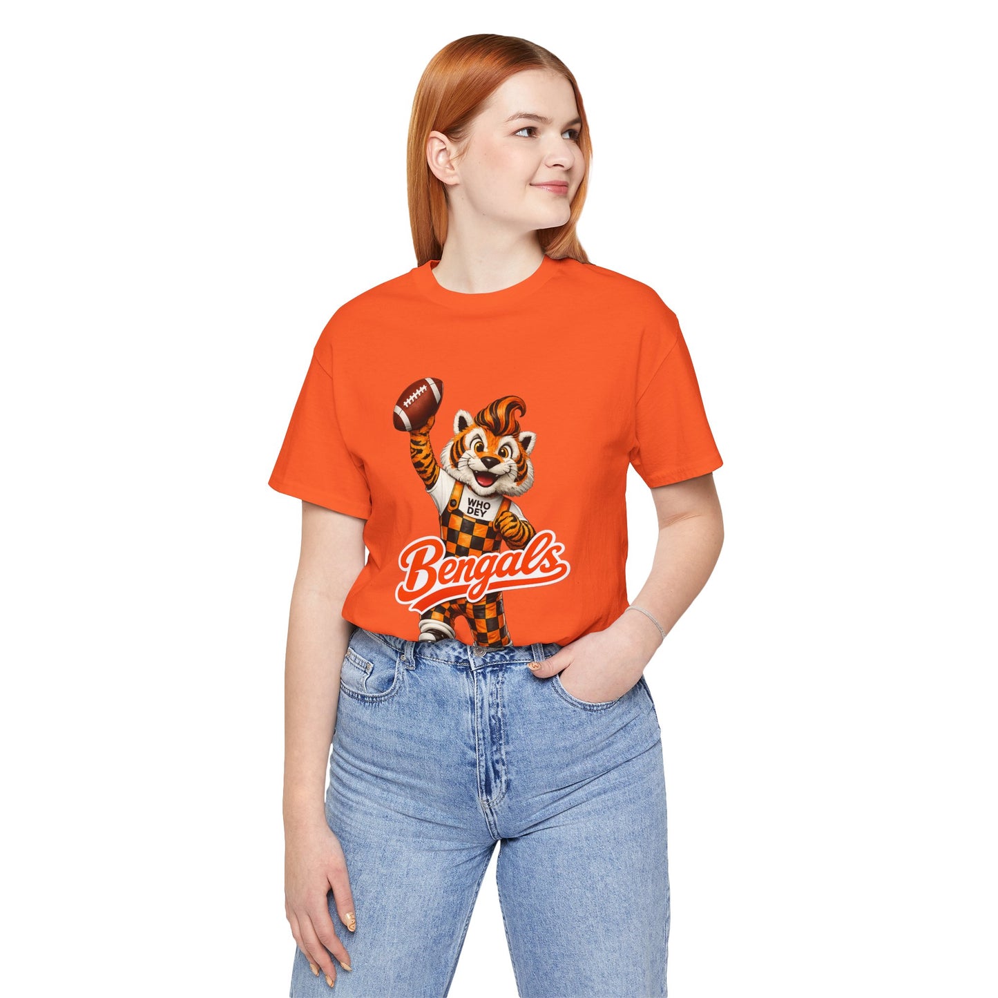 Bengals Mascot Football T-Shirt — Vintage Tiger Fan Tee