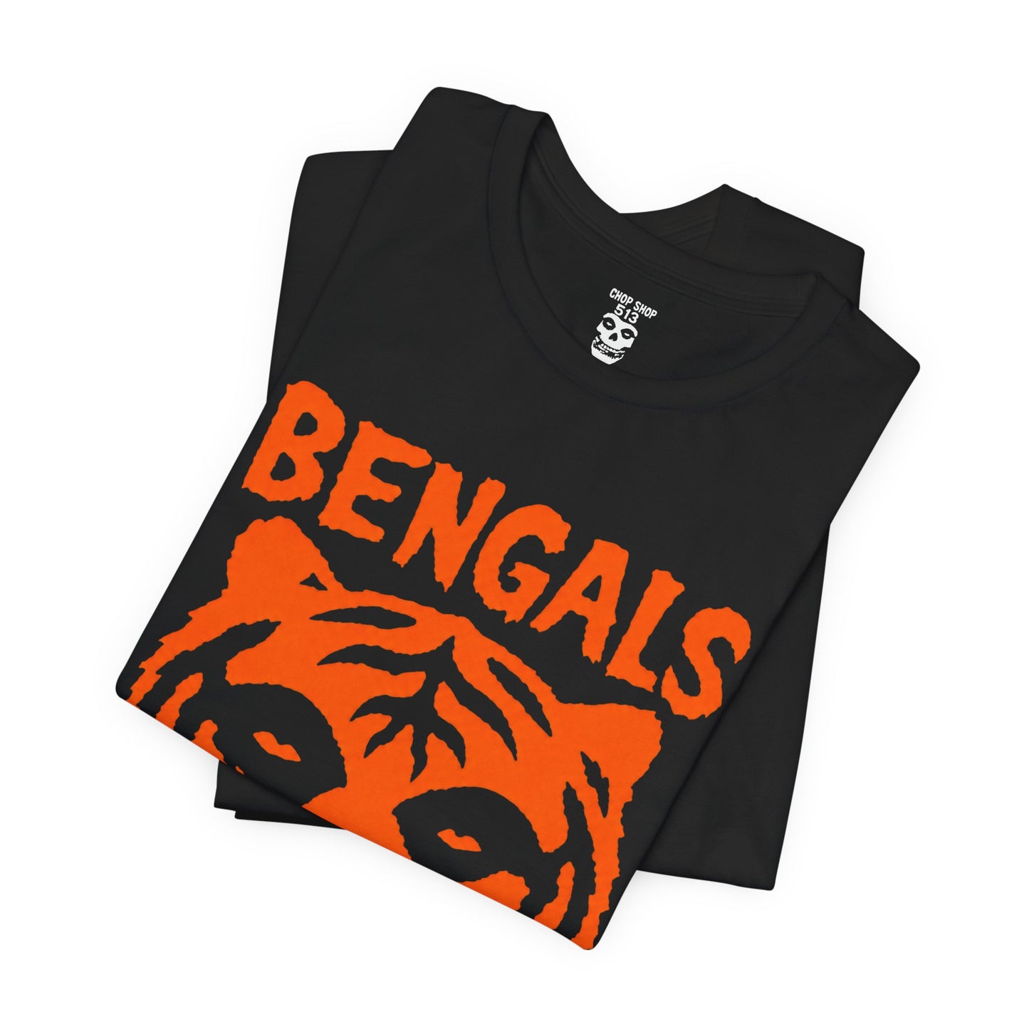 Bengals Skull Tiger Tee — Vintage Orange Football Fan Shirt
