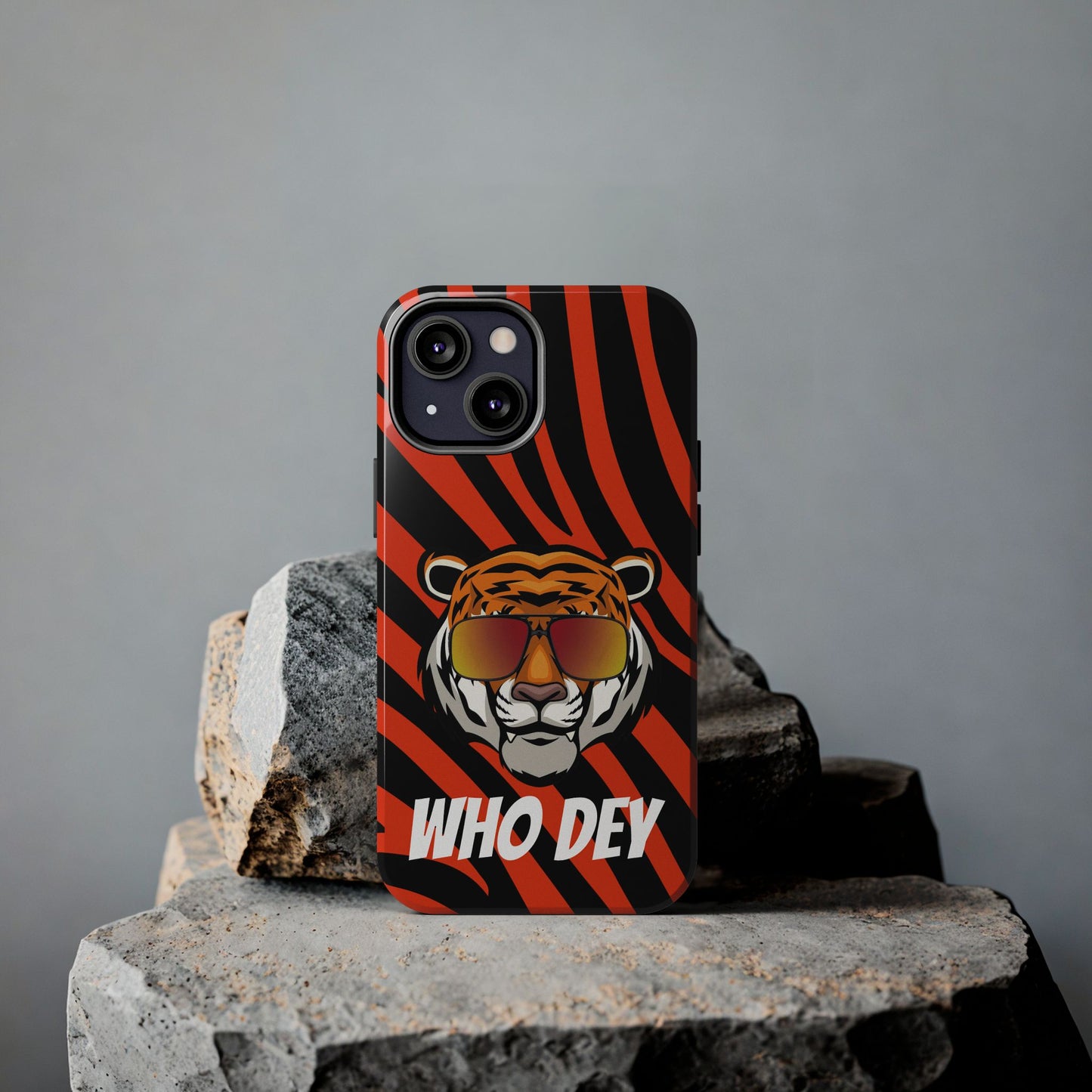 Who Dey Tiger Tough Phone Case