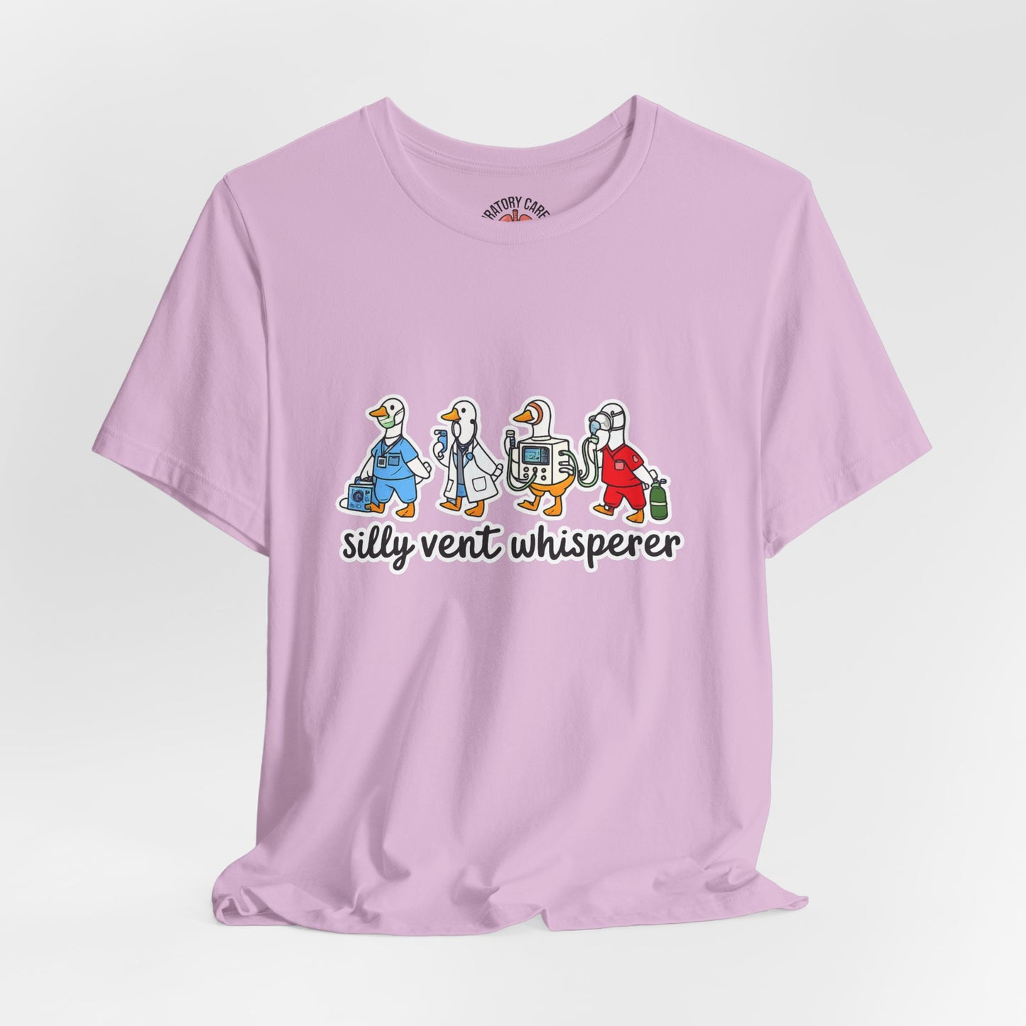 Silly Vent Whisperer Tee — Funny Crew respiratory care club