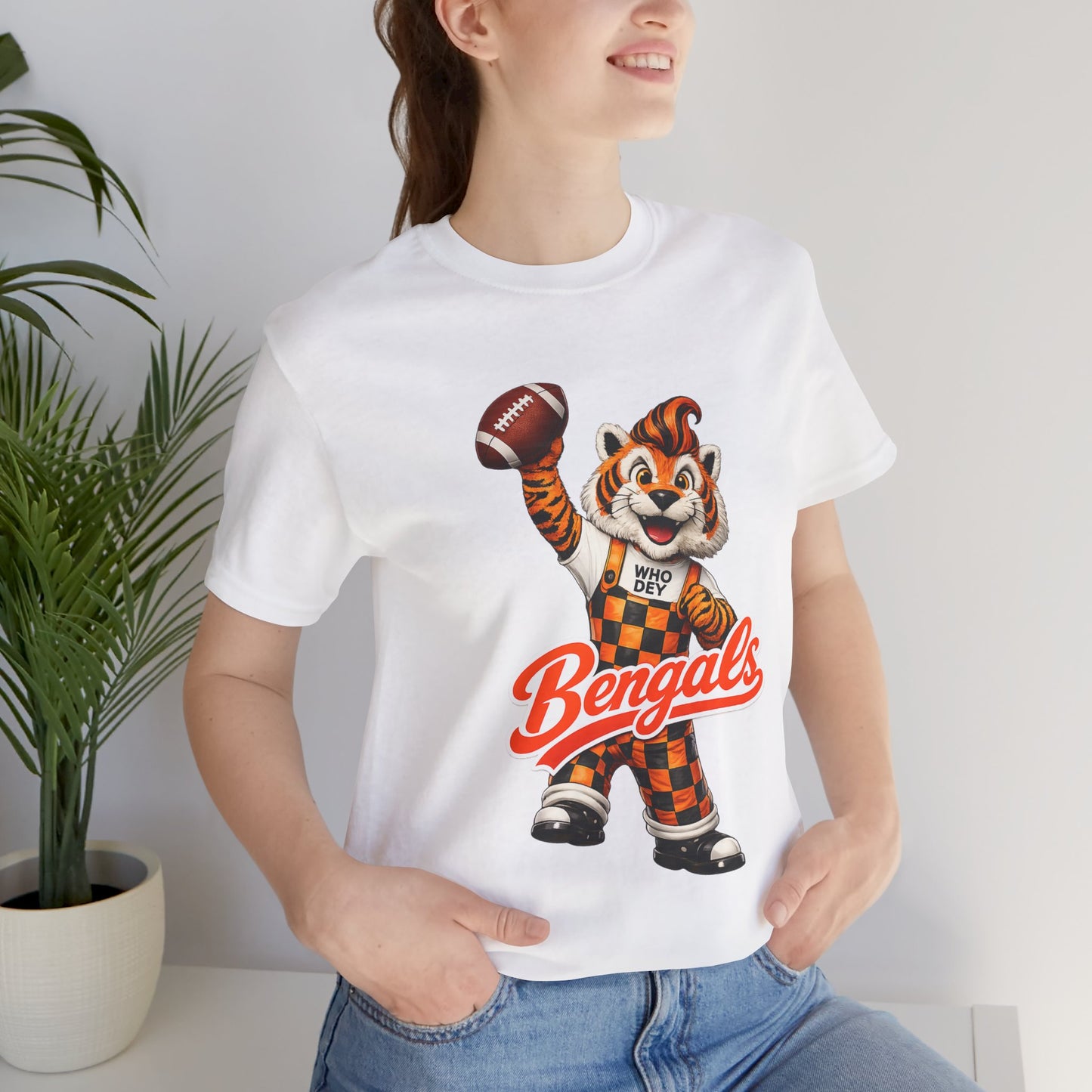 Bengals Mascot Football T-Shirt — Vintage Tiger Fan Tee