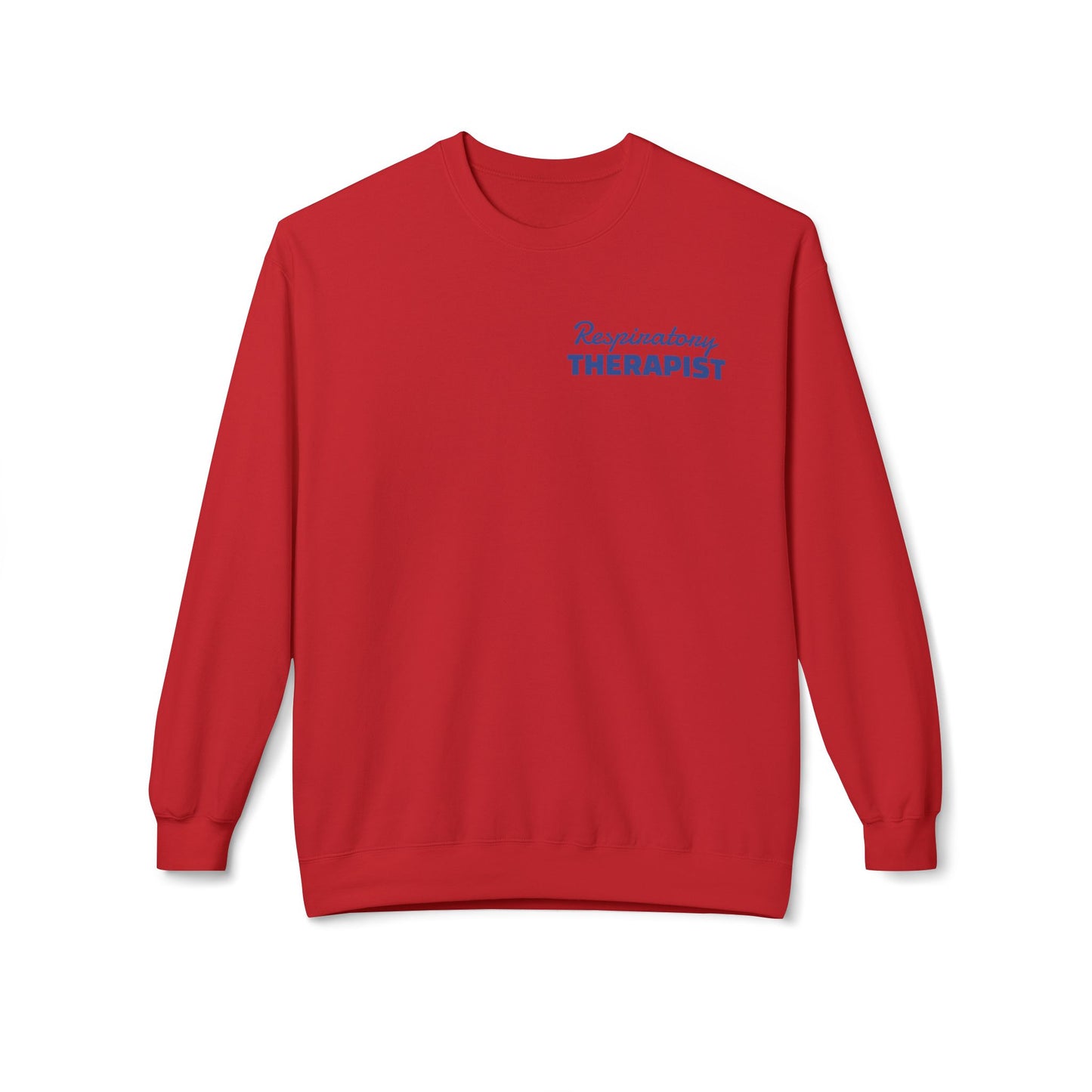 Breathing Anatomy Crewneck Sweatshirt — "It's Just Breathing" Pulmonary Science Pullover