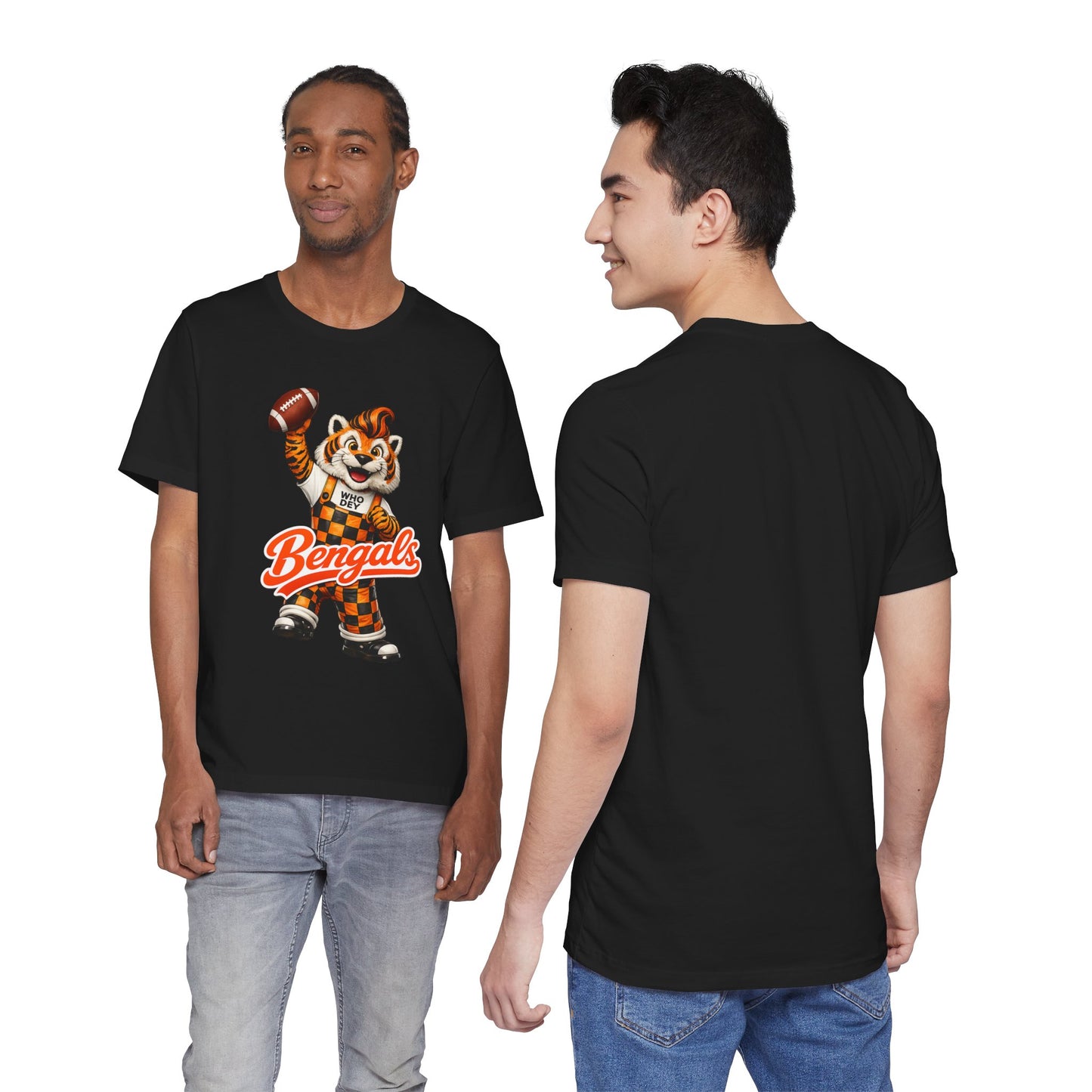 Bengals Mascot Football T-Shirt — Vintage Tiger Fan Tee