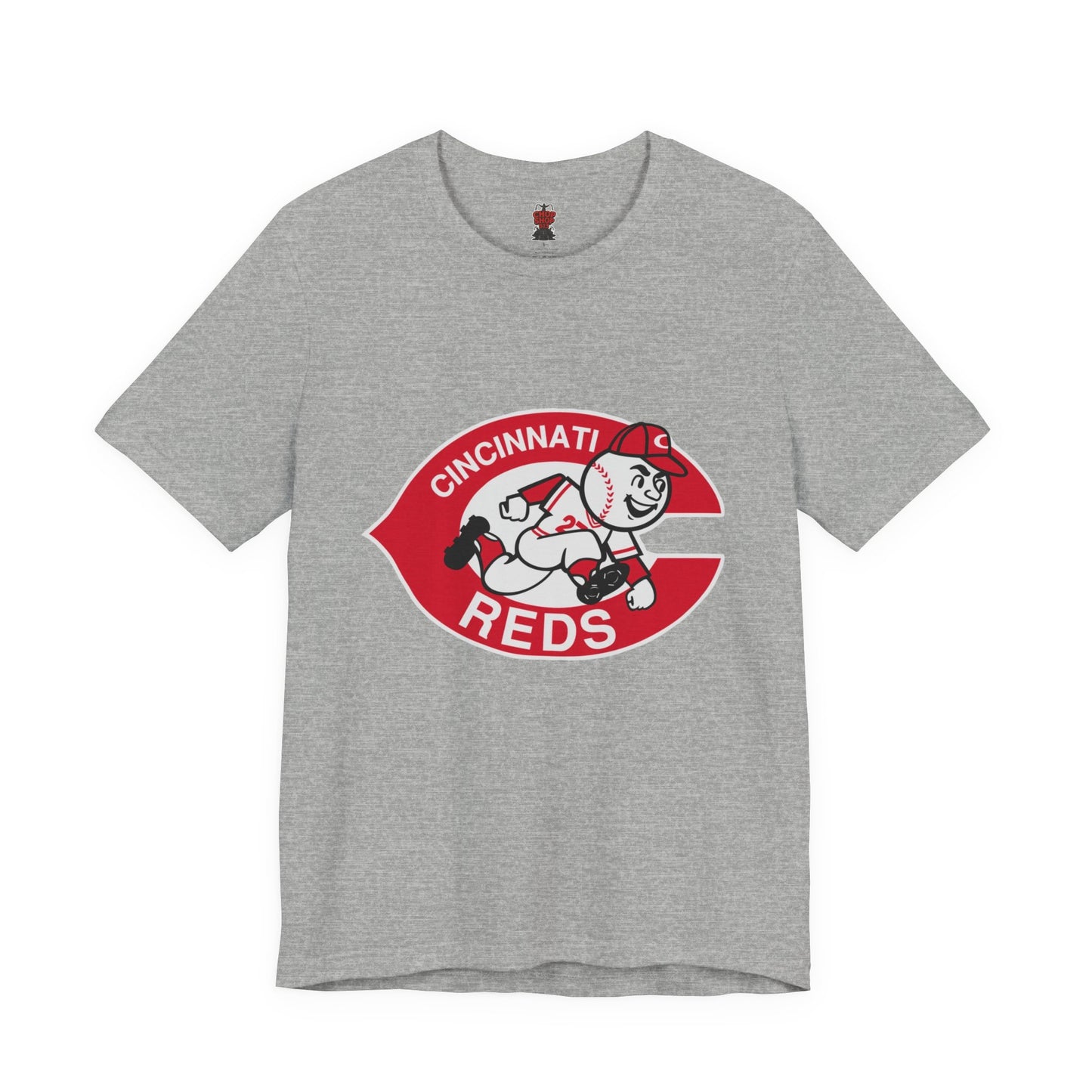 Cincinnati Reds Logo Baseball T‑Shirt — Retro Mr. Redlegs Fan Tee
