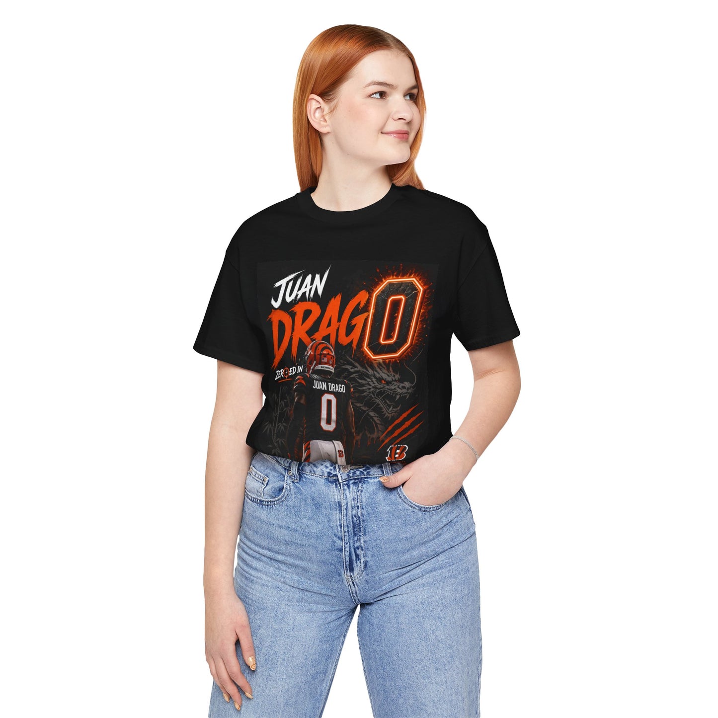 Juan Drago #0 Football Tee – Bengals Fan Jersey Shirt