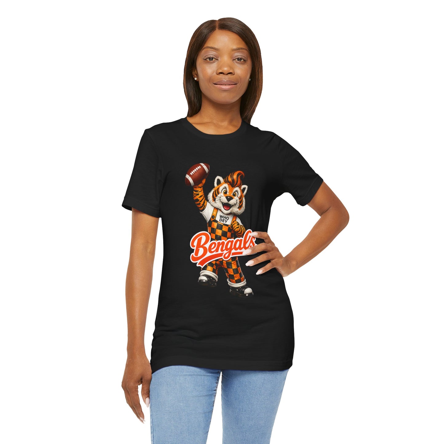 Bengals Mascot Football T-Shirt — Vintage Tiger Fan Tee