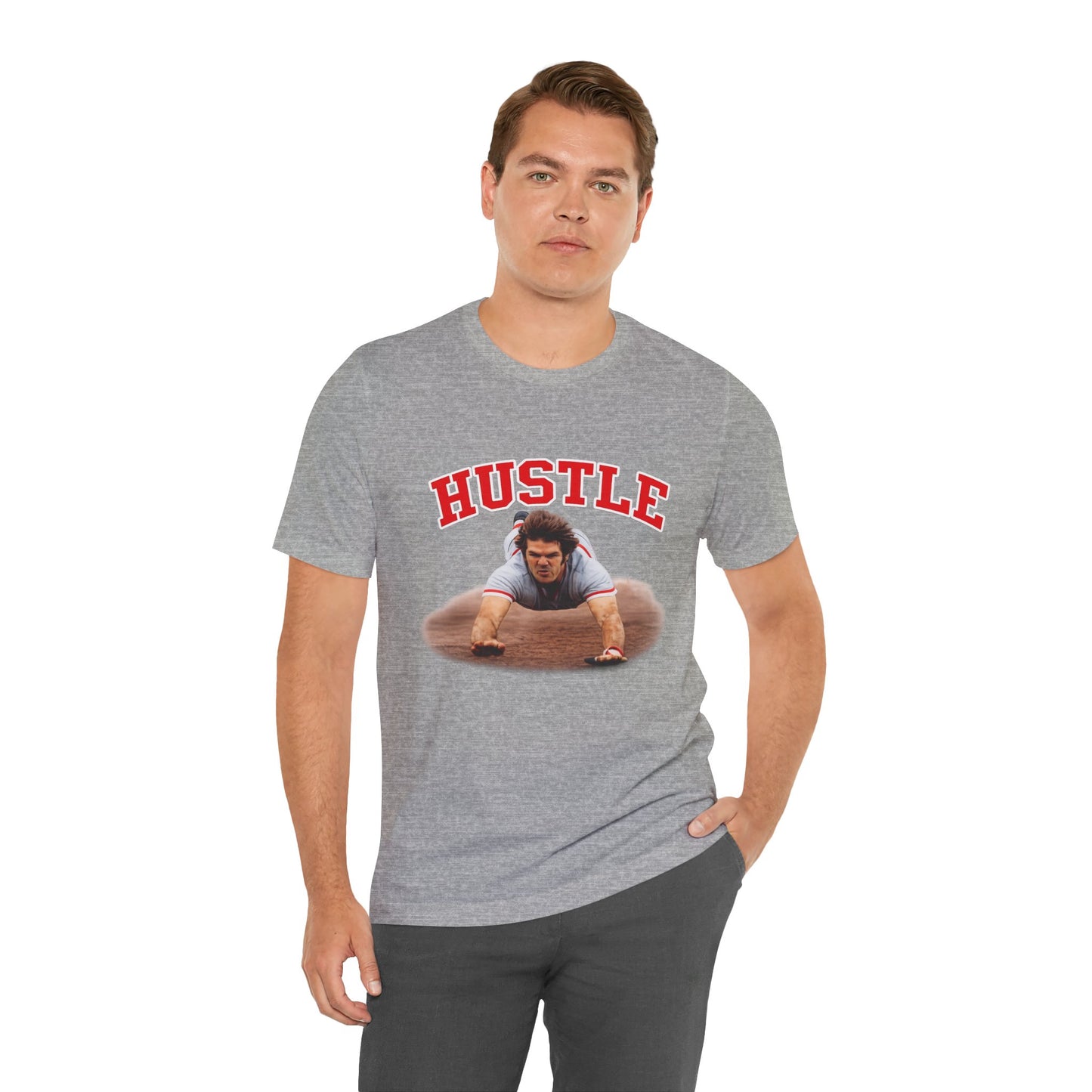Hustle T-Shirt — Vintage Action Photo Graphic Tee for Motivated Fans