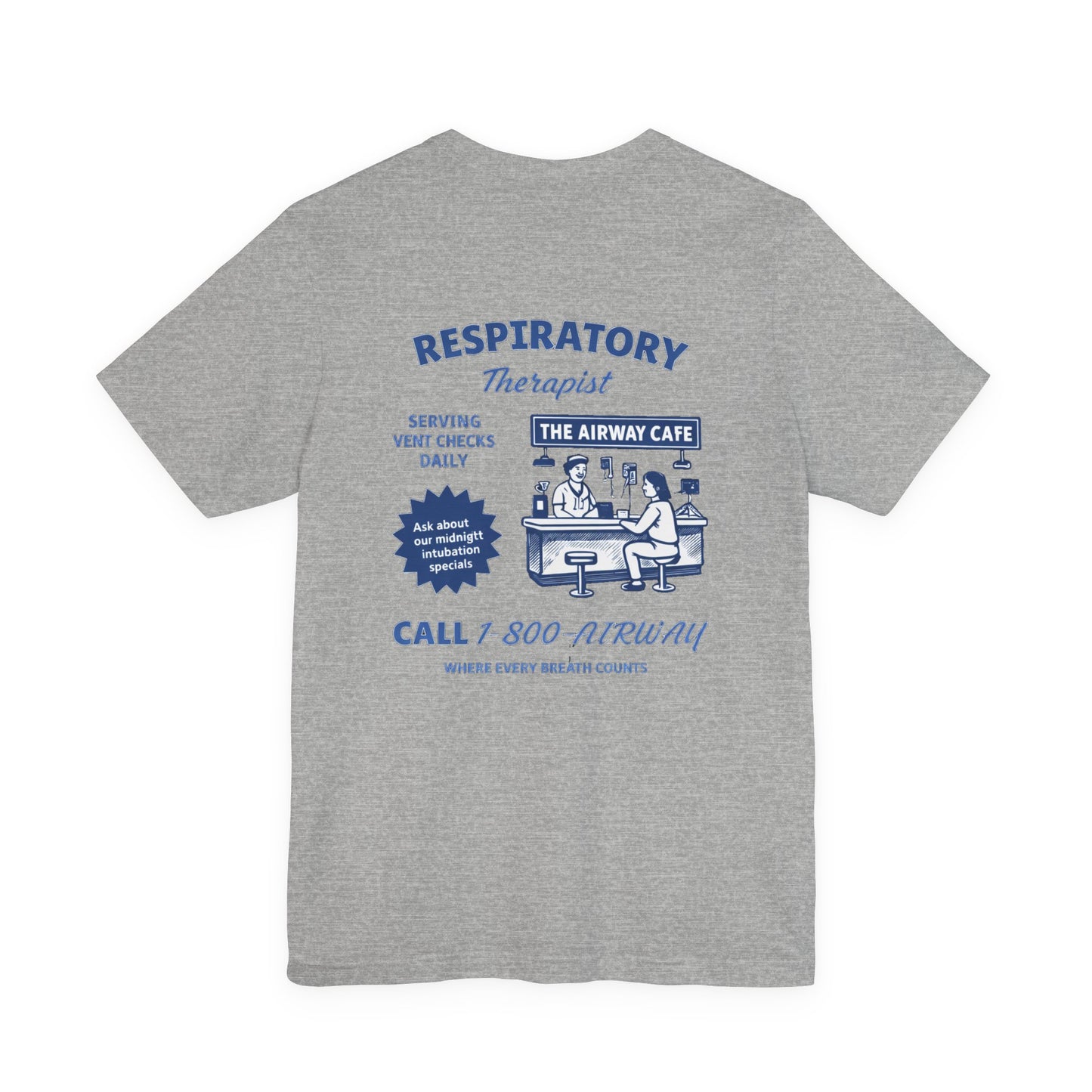 Respiratory Therapist Tee — Retro 'Airway Cafe' Medical Shirt