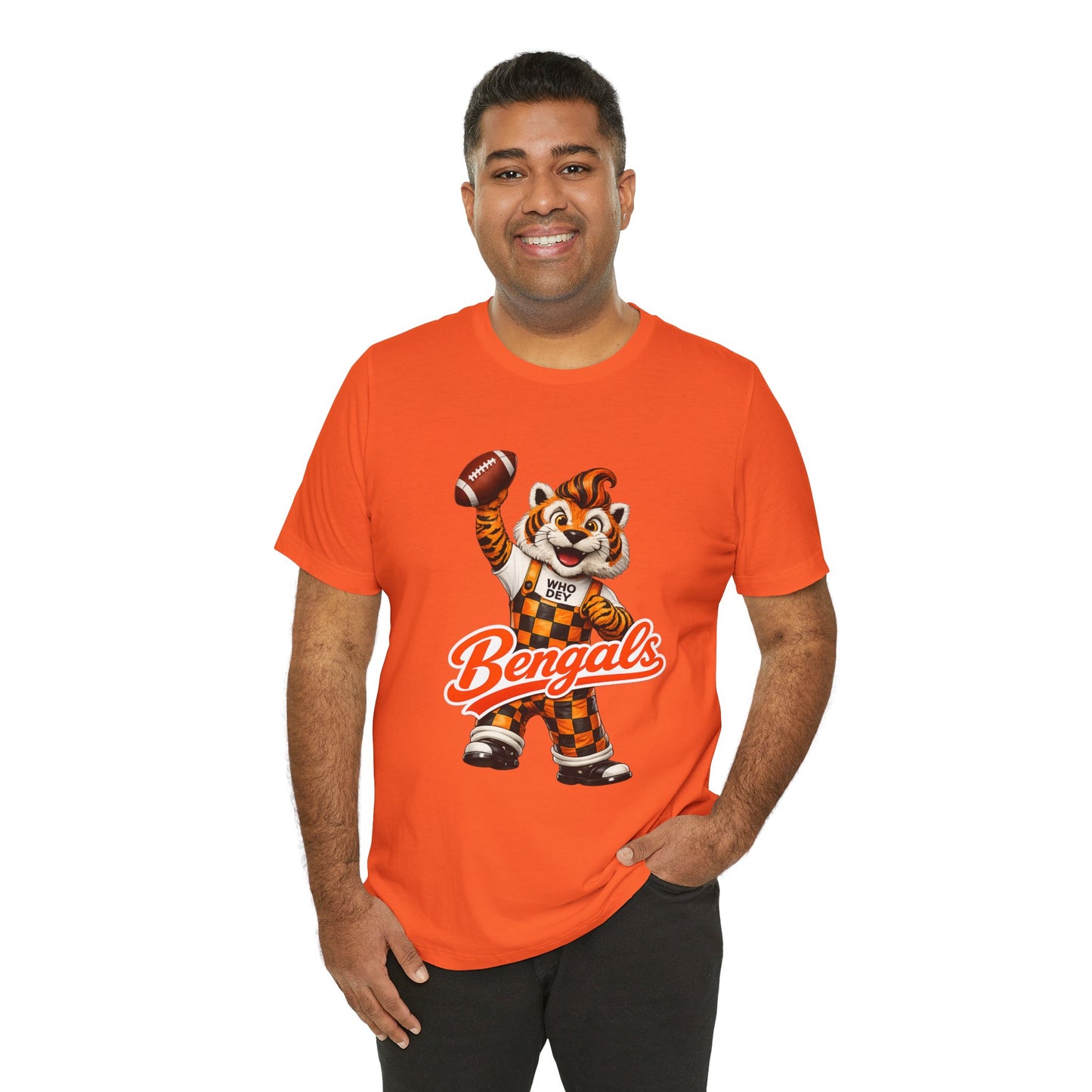 Bengals Mascot Football T-Shirt — Vintage Tiger Fan Tee