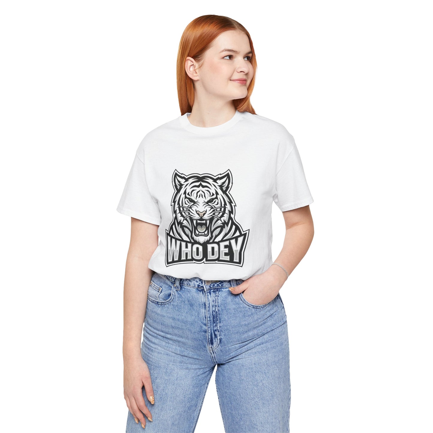 Tiger 'Who Dey' Graphic Tee — Bold Mascot Shirt for Fans
