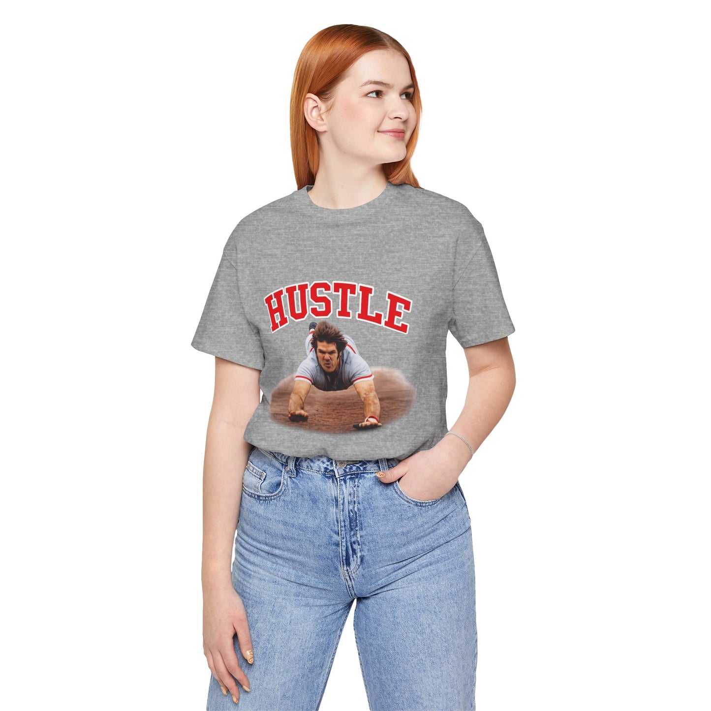 Hustle T-Shirt — Vintage Action Photo Graphic Tee for Motivated Fans