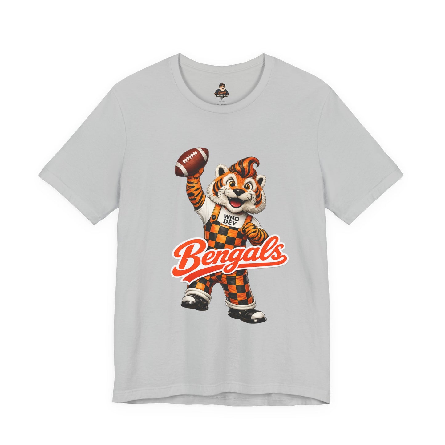 Bengals Mascot Football T-Shirt — Vintage Tiger Fan Tee