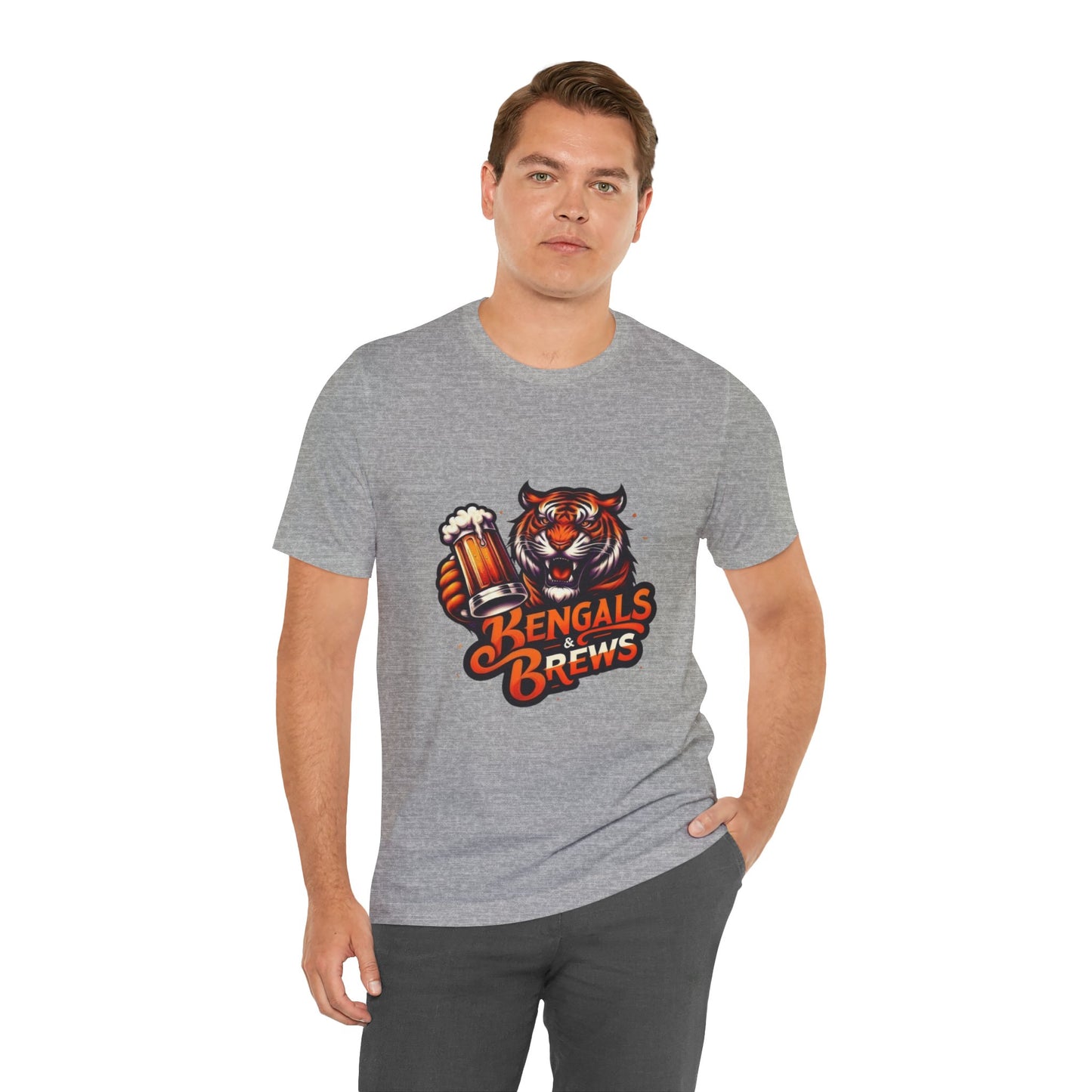 Bengals and Brews Tee Unisex Jersey Short Sleeve Tee