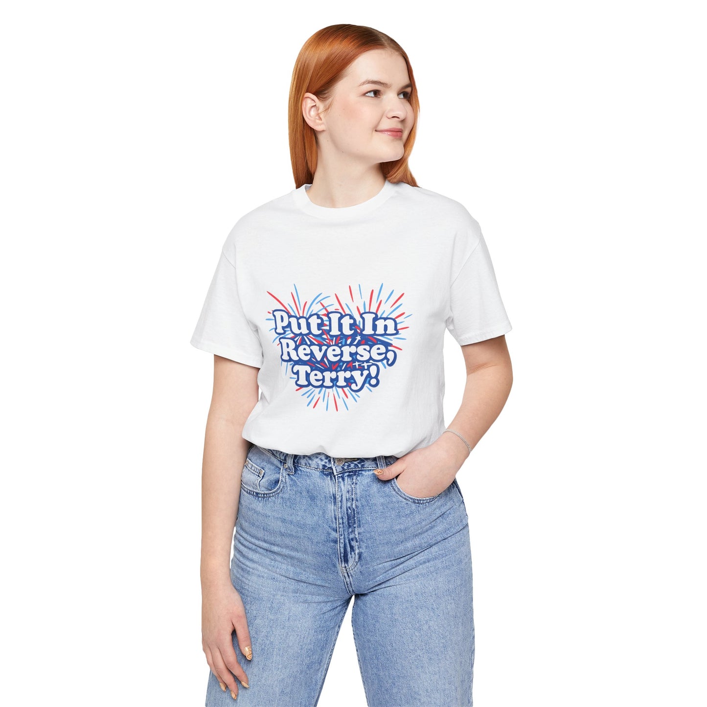 4th of July "Put It In Reverse, Terry!" Retro Patriotic Graphic Tee