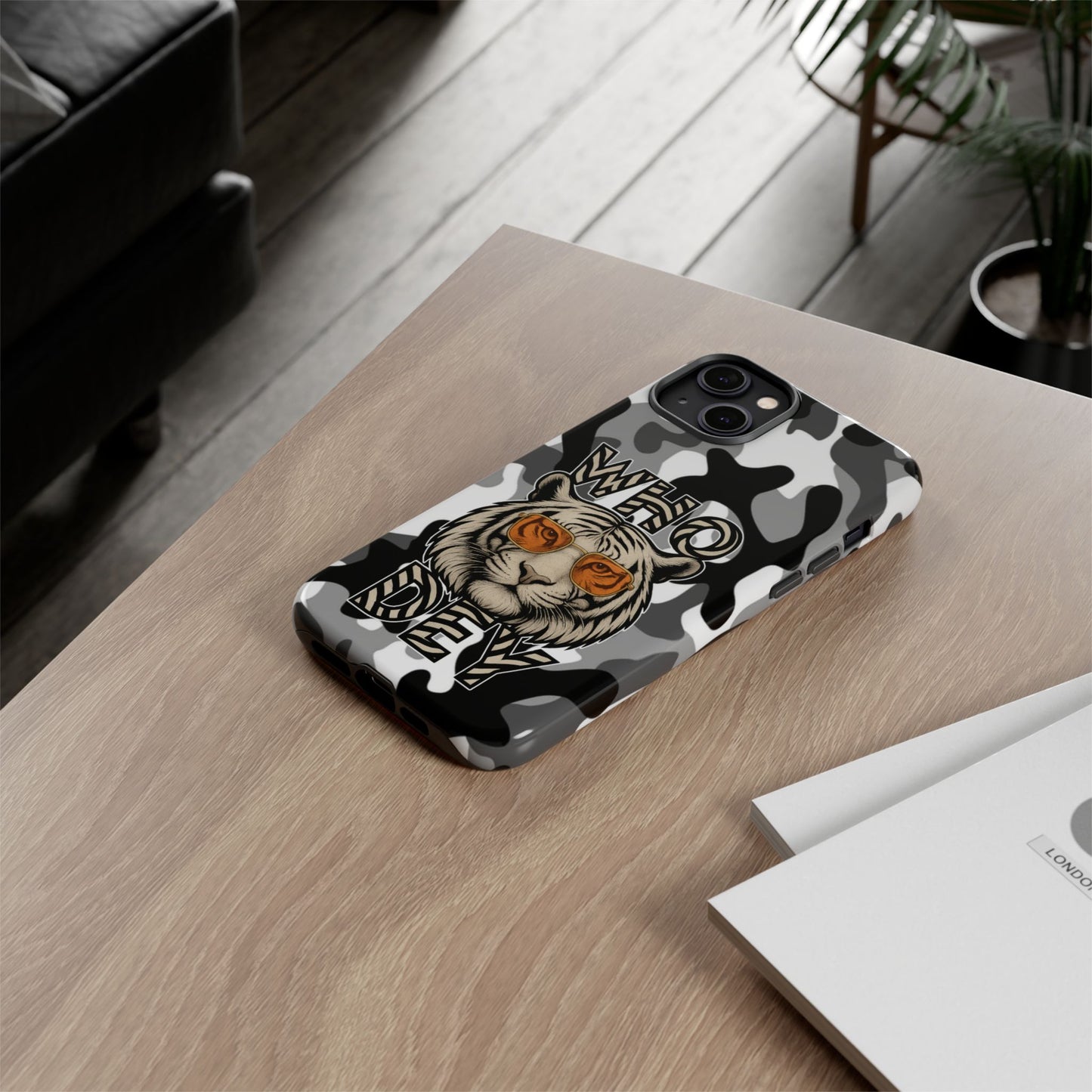 WhiteOut Tiger Phone Case for iPhone
