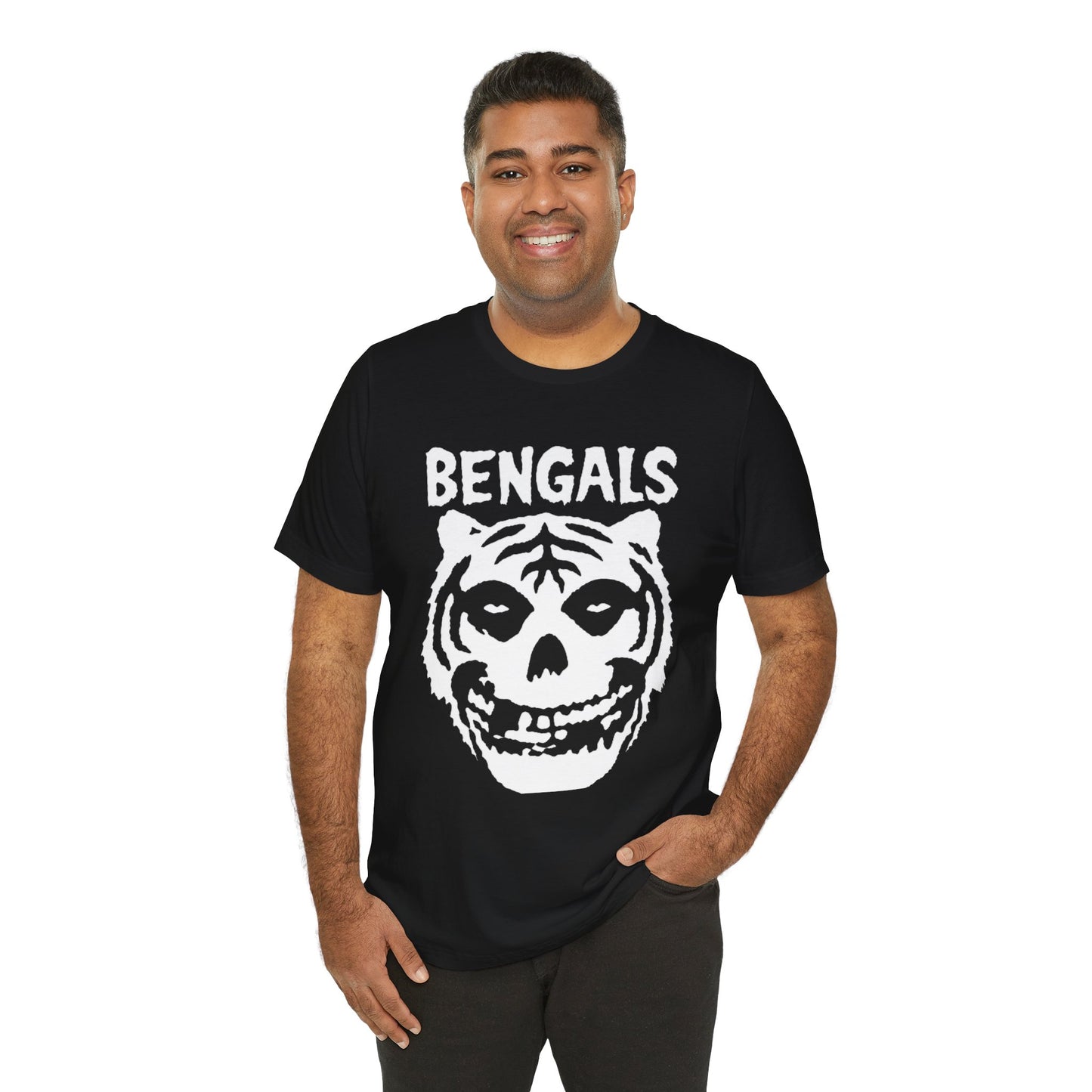 Bengals Skull Tee — Vintage Tiger Skull Graphic T‑Shirt