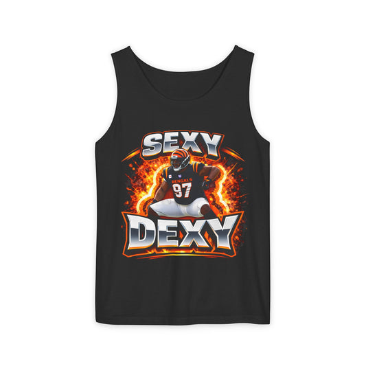 Sexy Dexy Football Tank Top — Gridiron Player Graphic Sports Tee