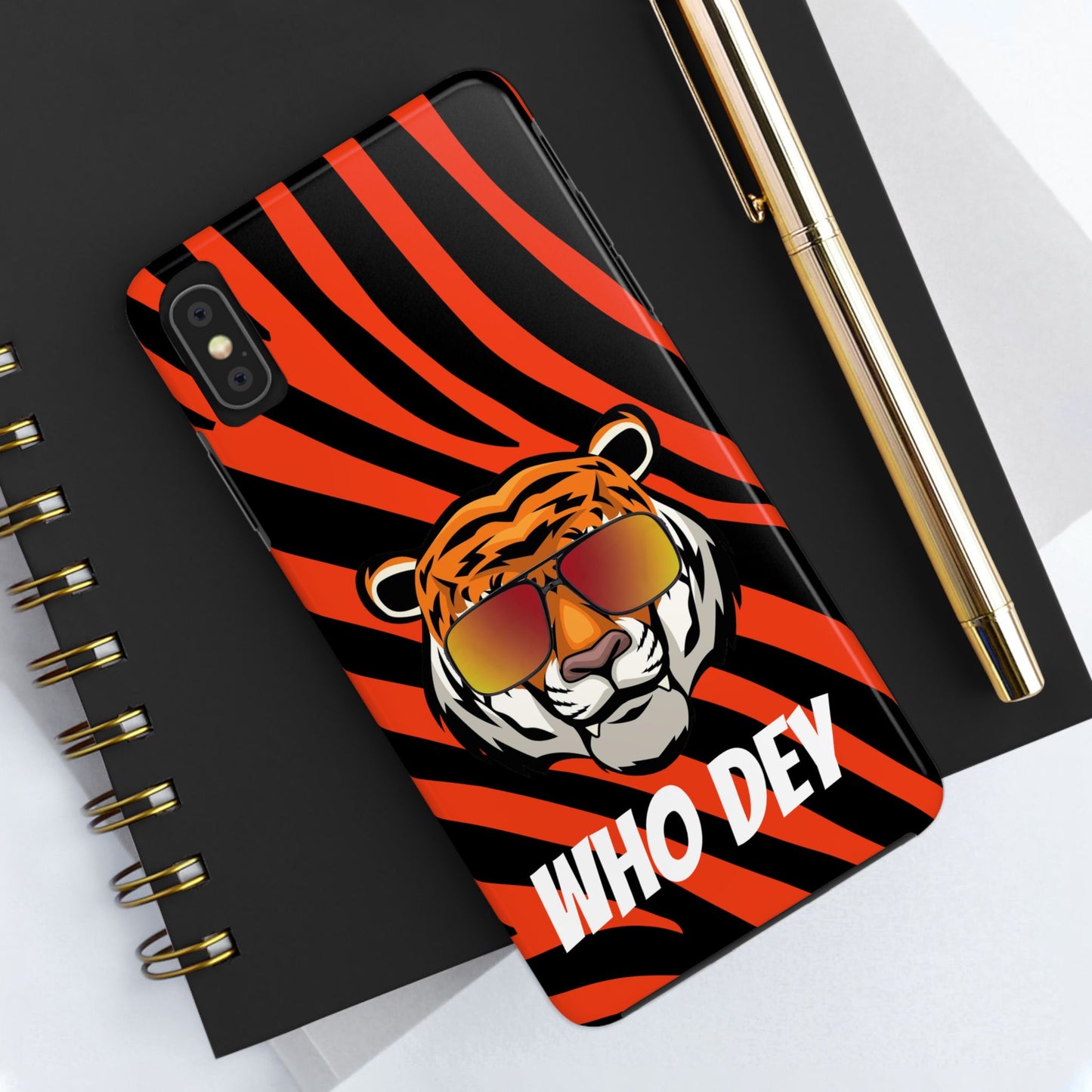 Who Dey Tiger Tough Phone Case