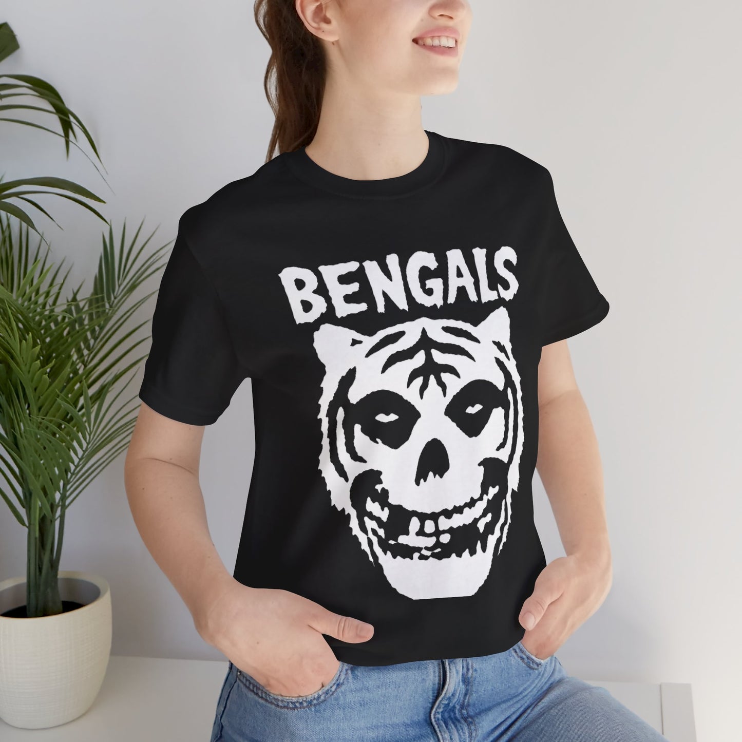 Bengals Skull Tee — Vintage Tiger Skull Graphic T‑Shirt