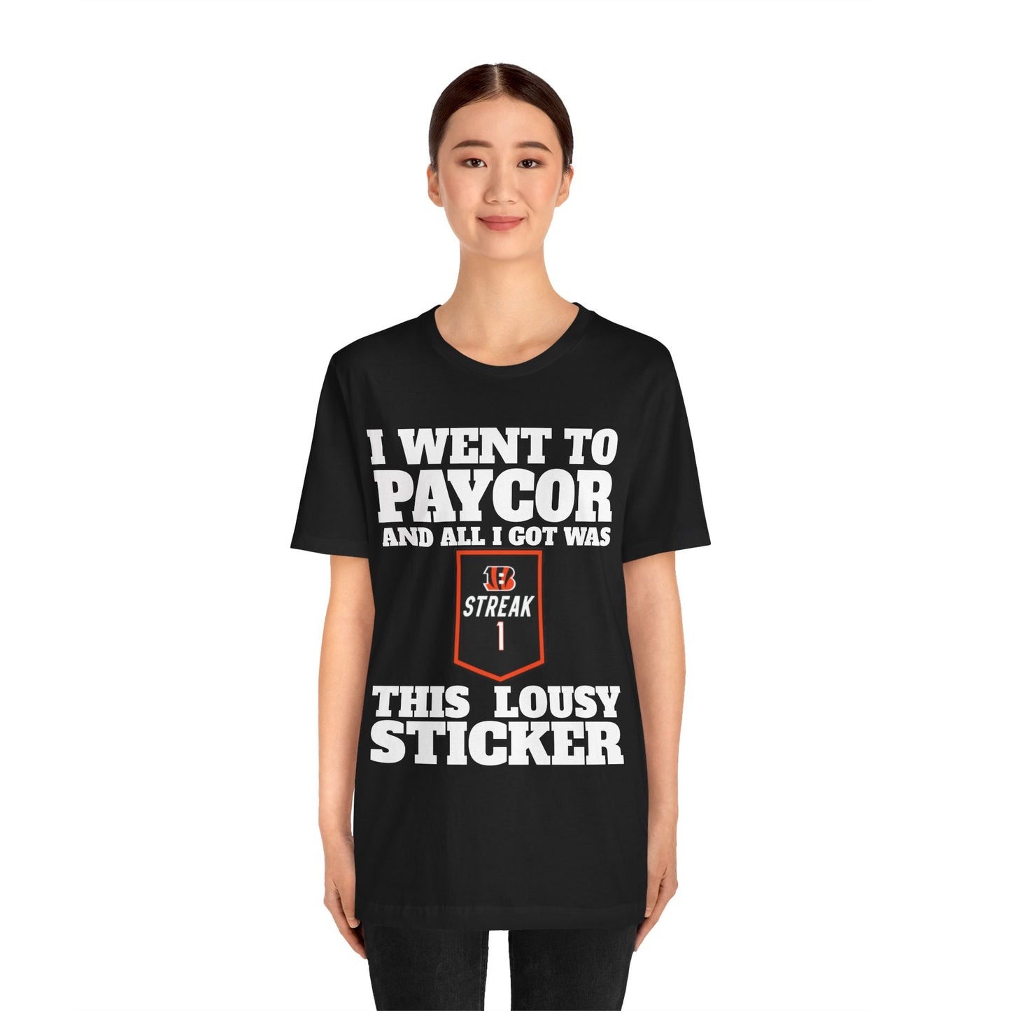STREAK sticker Unisex Tee, Casual T-Shirt for Paycor Event, Funny Gift for Friends, Bright Orange Tee for Parties, [...]