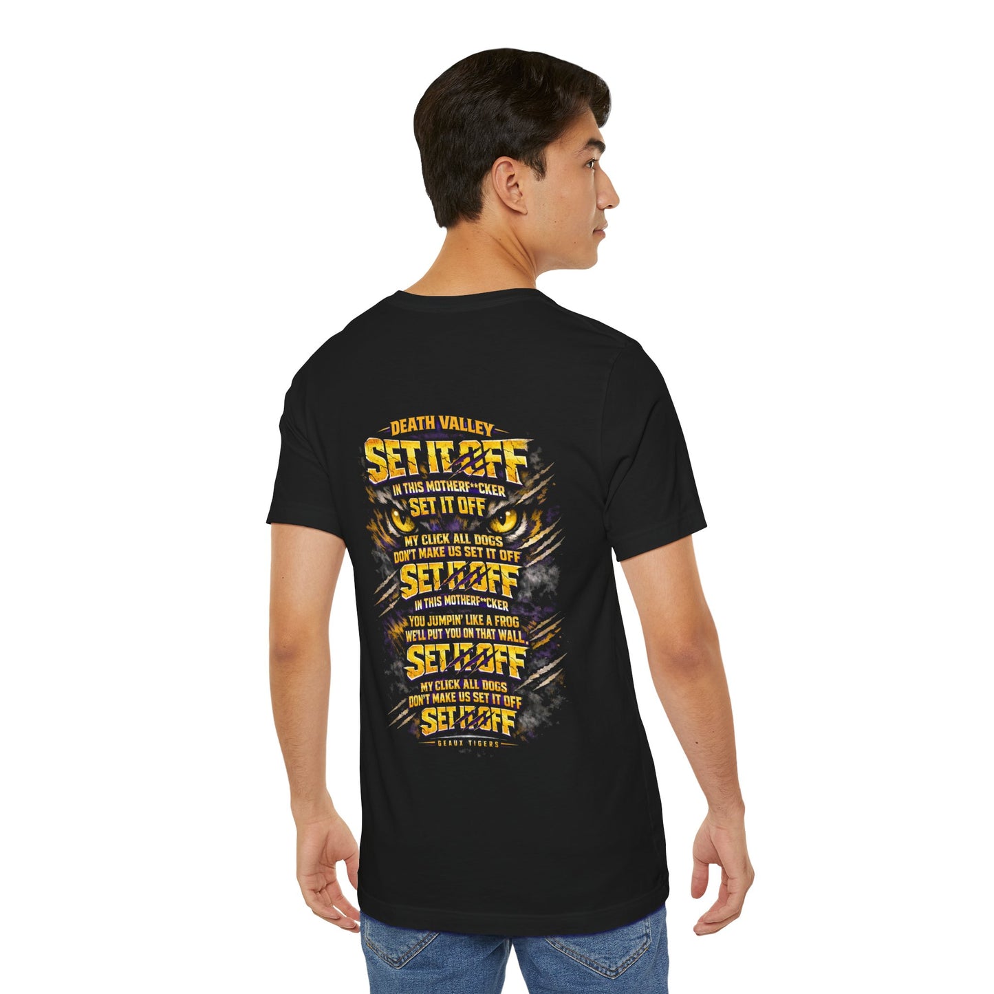 Set It Off LSU Football T‑Shirt — 'Louisiana State University Football' Graphic Tee