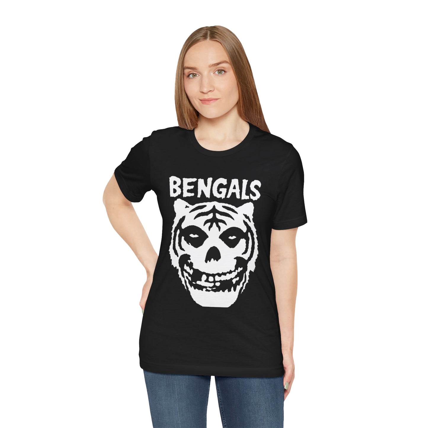 Bengals Skull Tee — Vintage Tiger Skull Graphic T‑Shirt