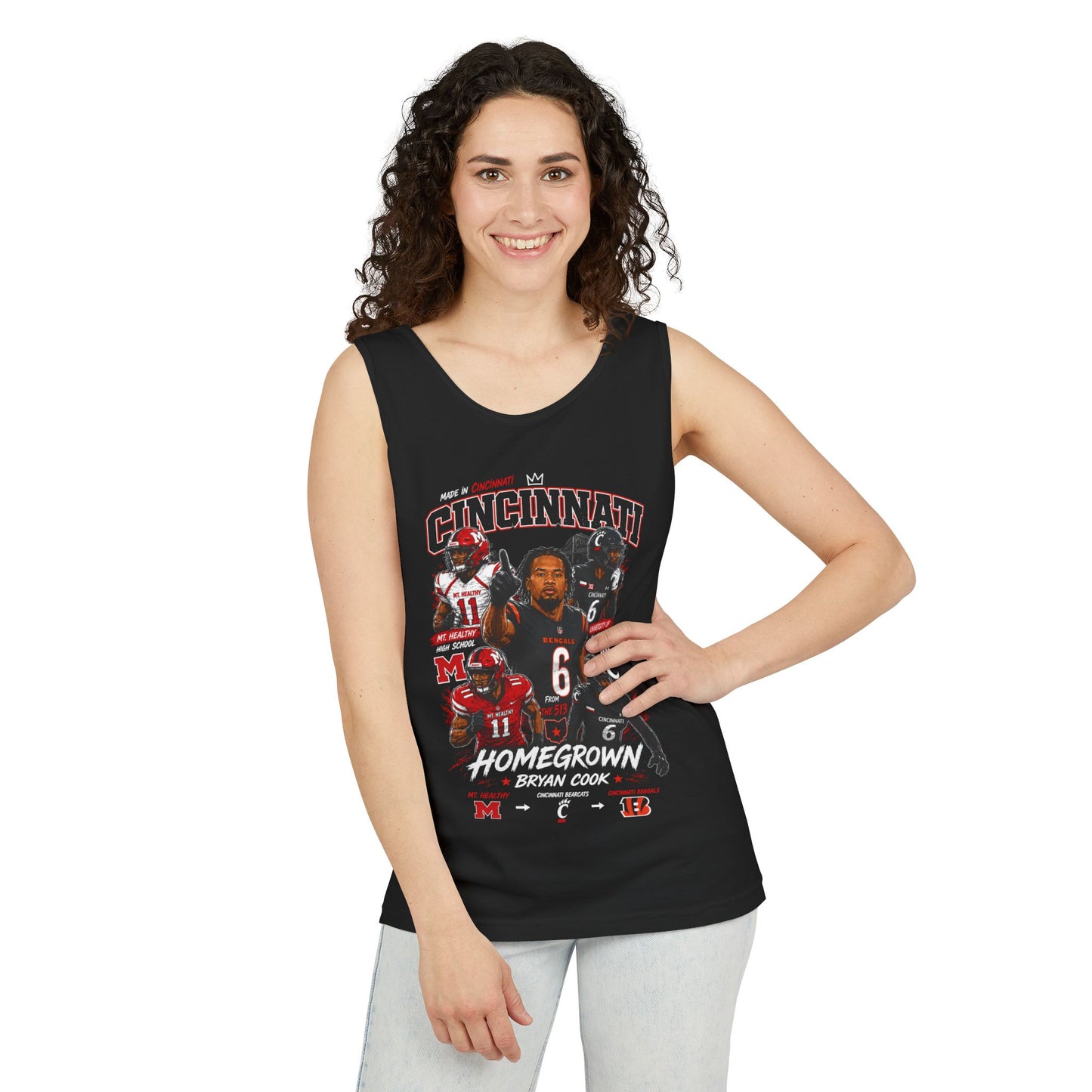 Cincinnati 'Homegrown Bryan Cook' Football Tank Top