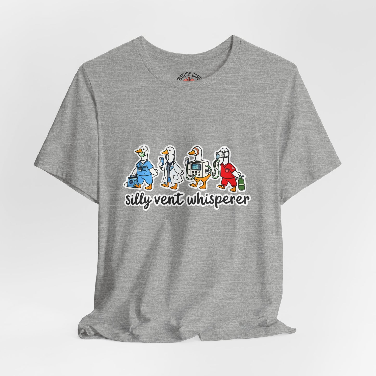 Silly Vent Whisperer Tee — Funny Crew respiratory care club