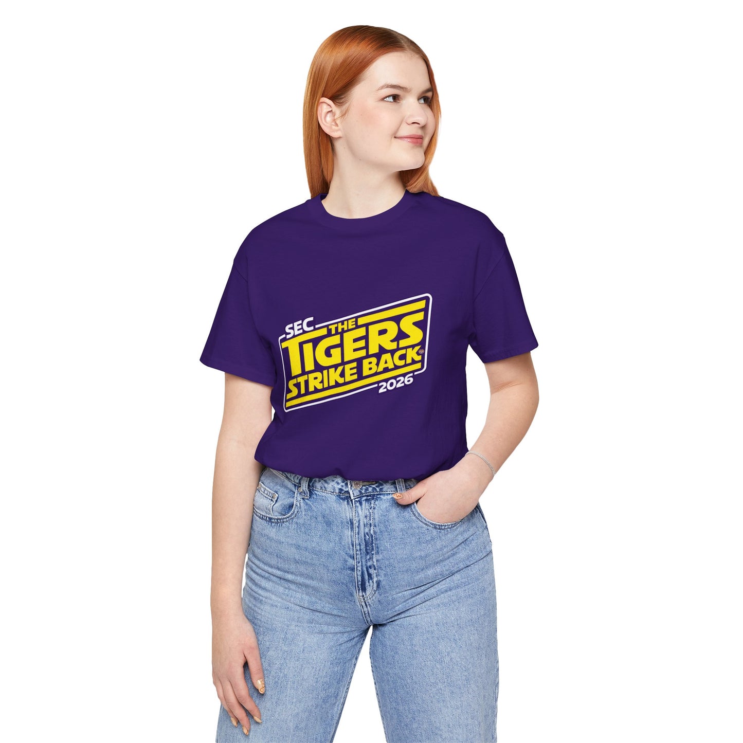 LSU Tigers Strike Back Unisex Jersey Short Sleeve Tee